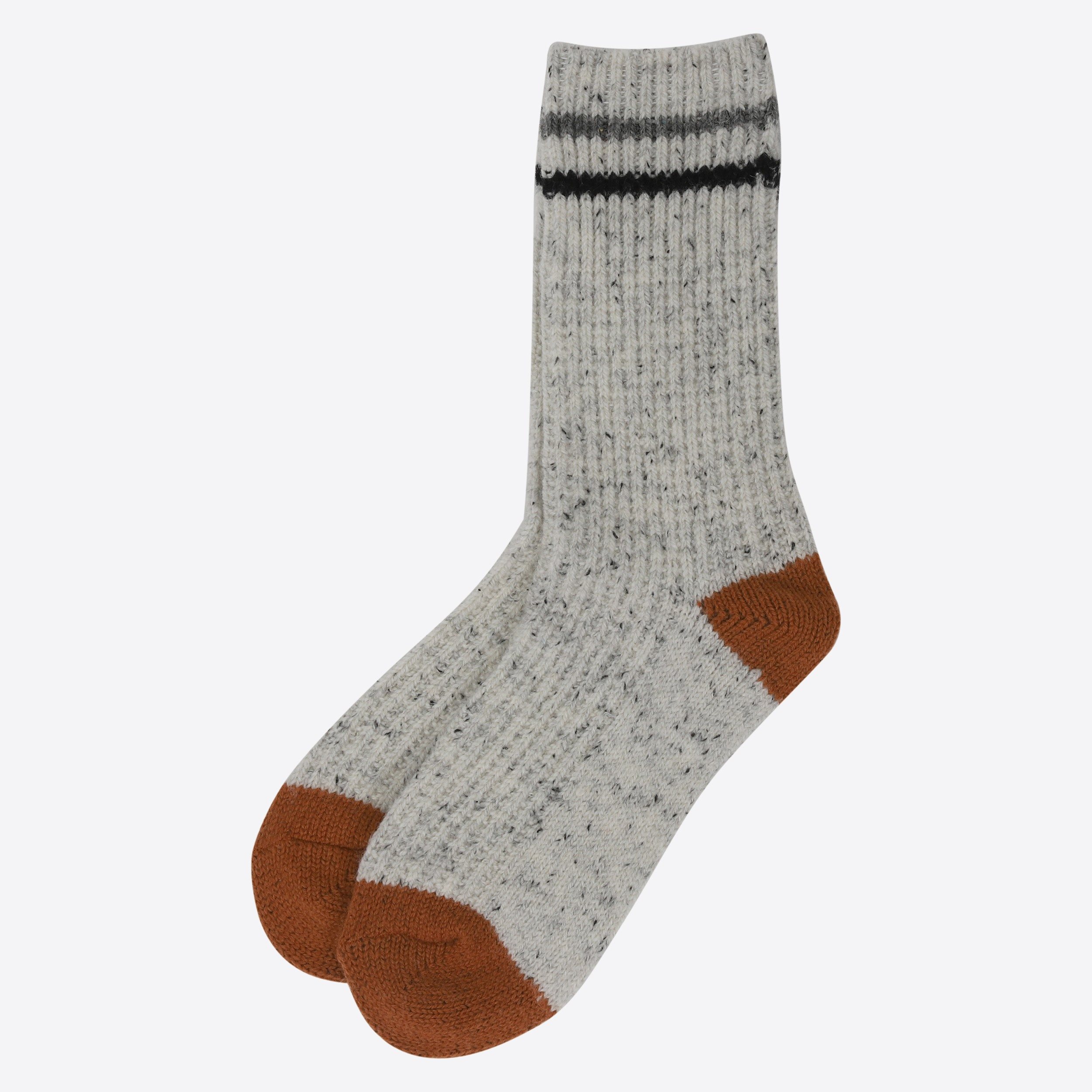 Hraunhóll gestrickte Socken aus Lammwolle