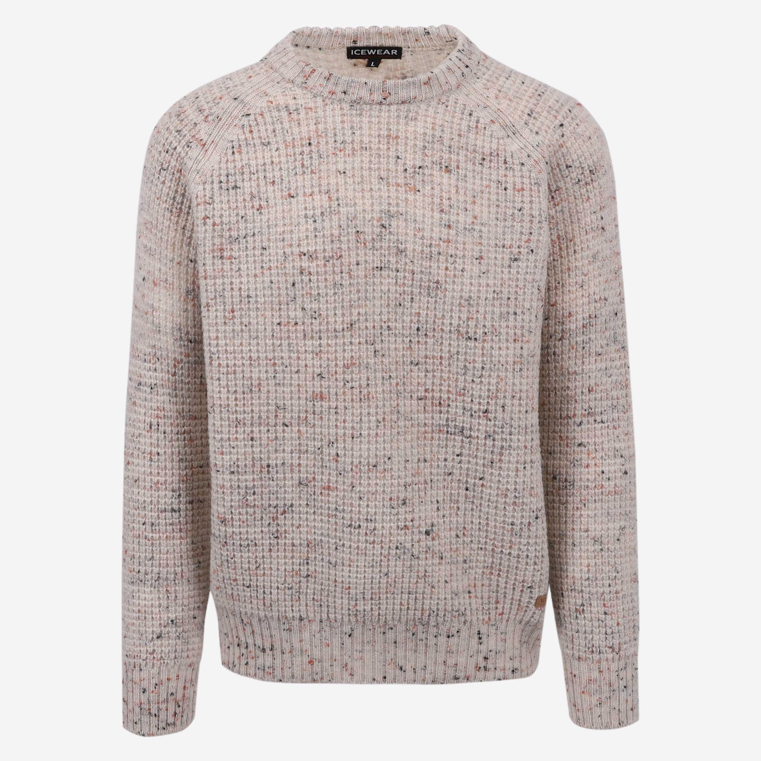 Hraunhóll knitted lambswool pullover 