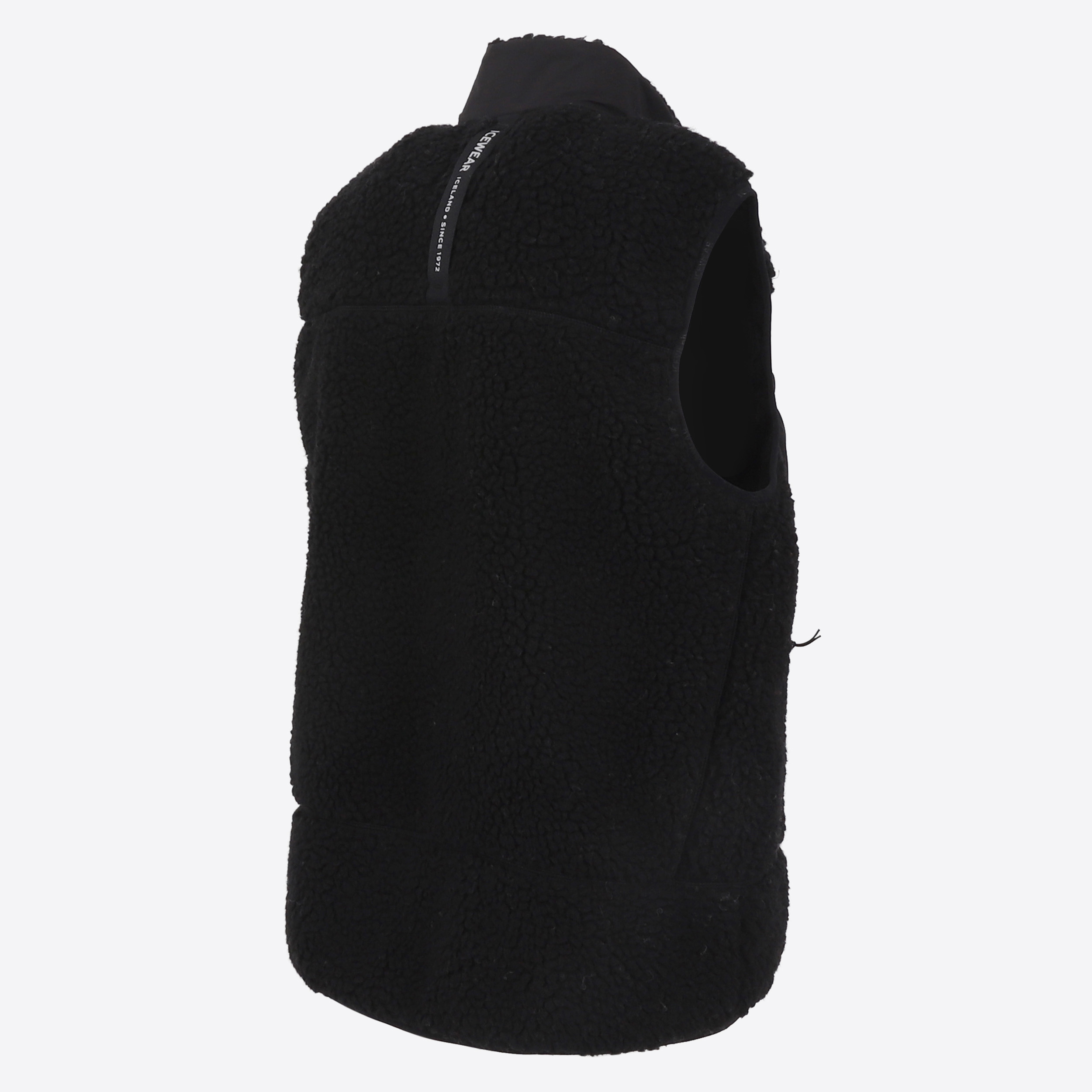 Hergilsey warme Wolle Sherpa Weste 