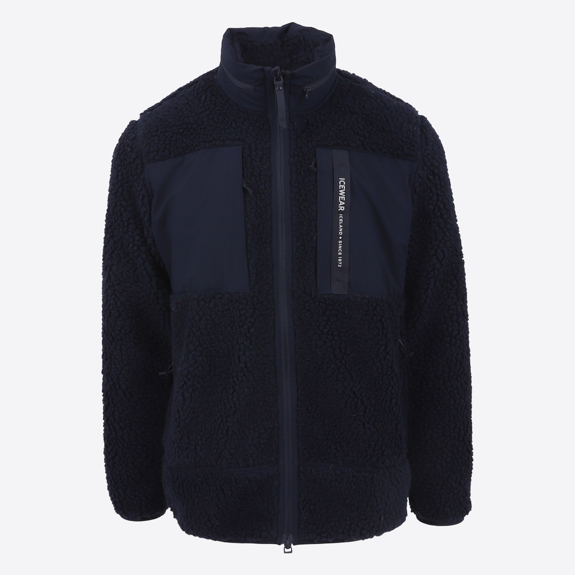 Hergilsey sherpa wool fleece jacket