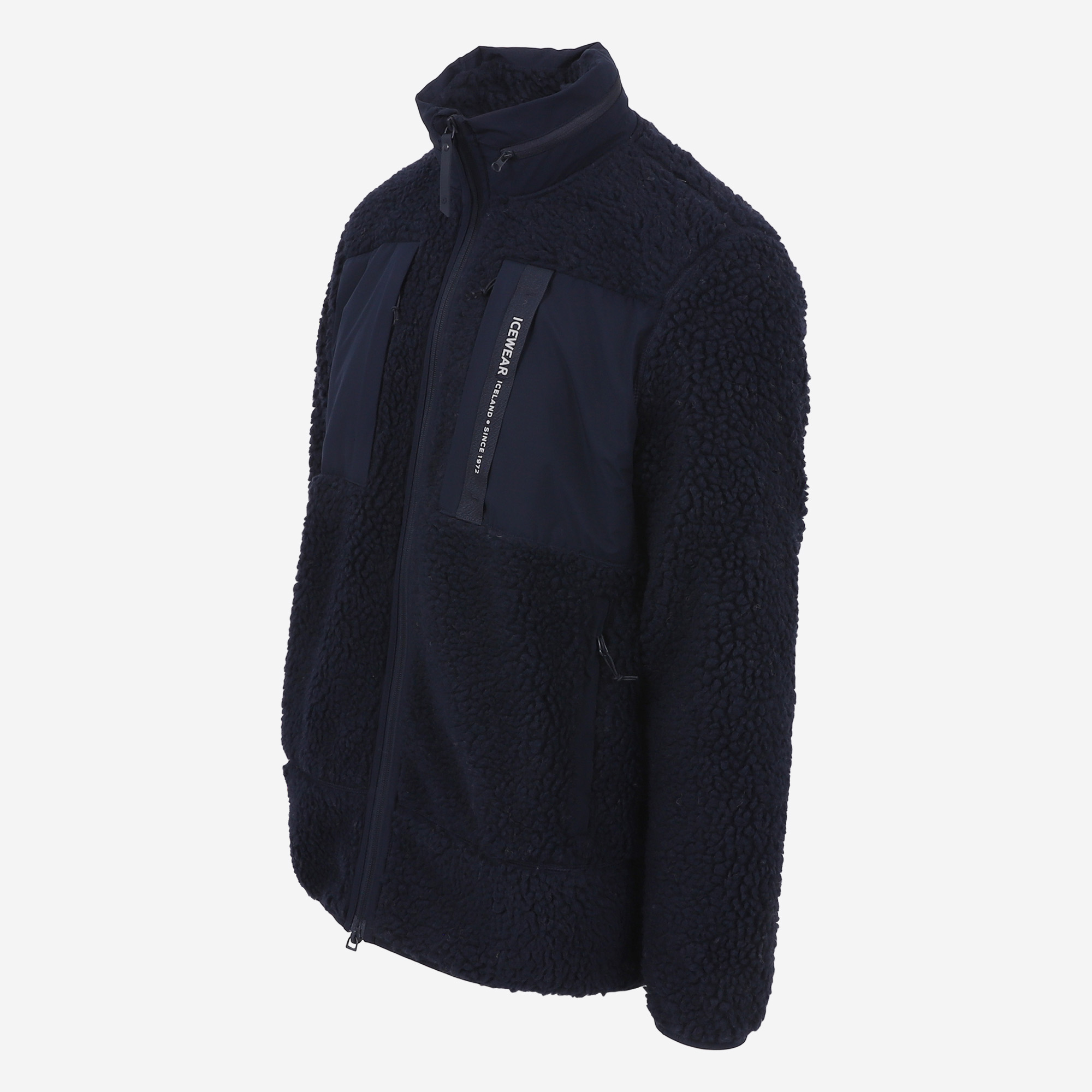 Hergilsey sherpa wool fleece jacket