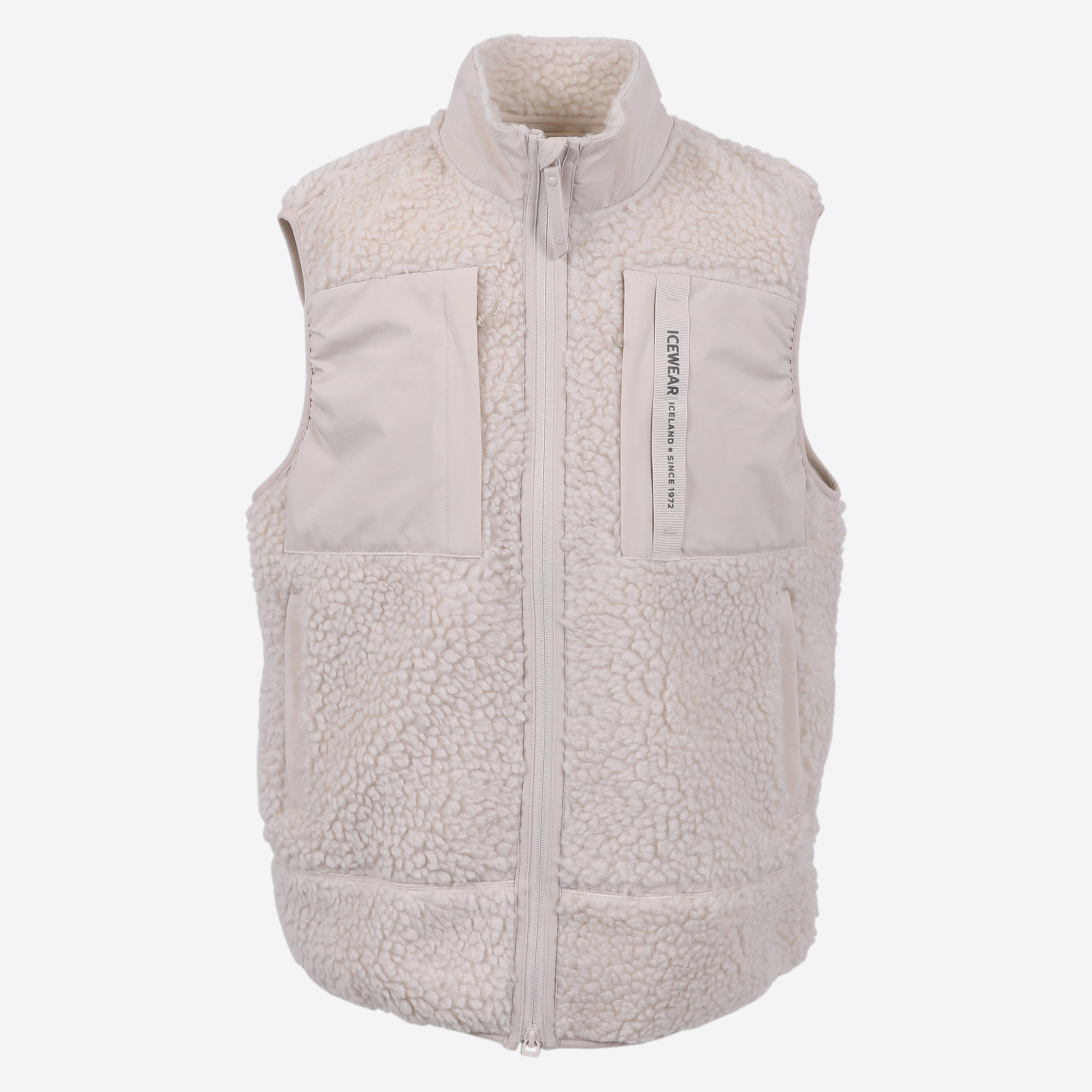 Hergilsey Wool blend Sherpa Vest