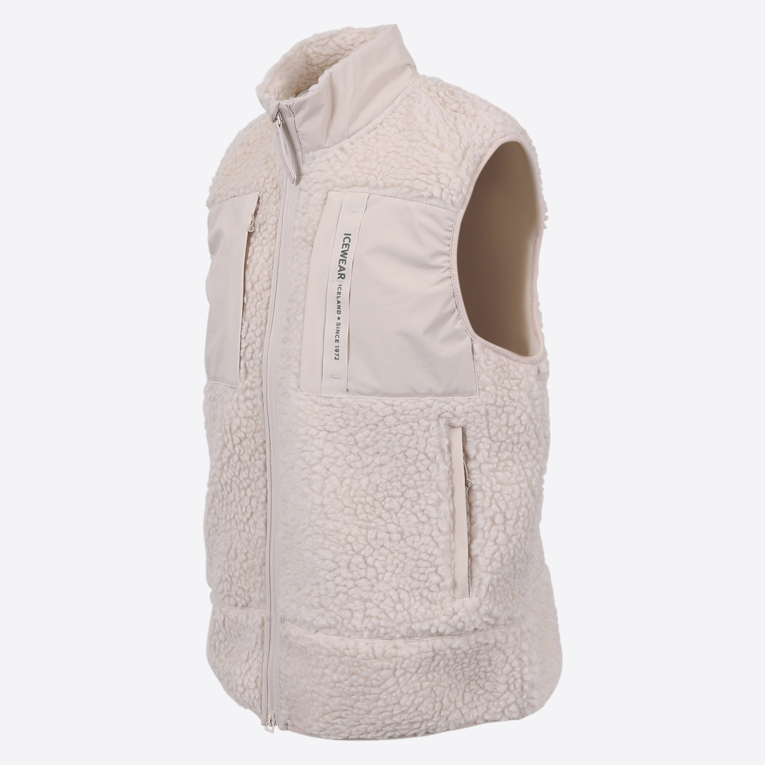 Hergilsey Wool blend Sherpa Vest