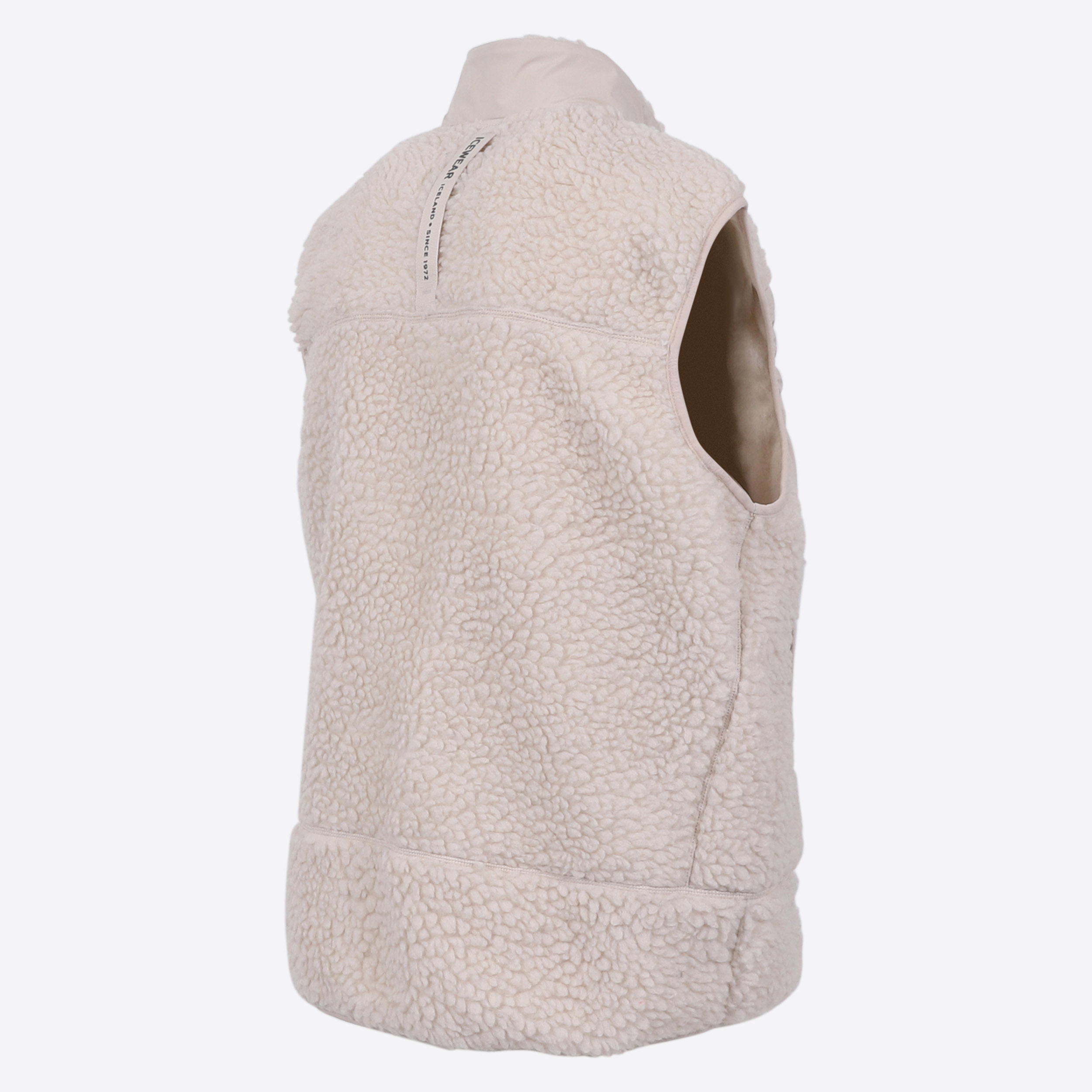 Hergilsey Wool blend Sherpa Vest