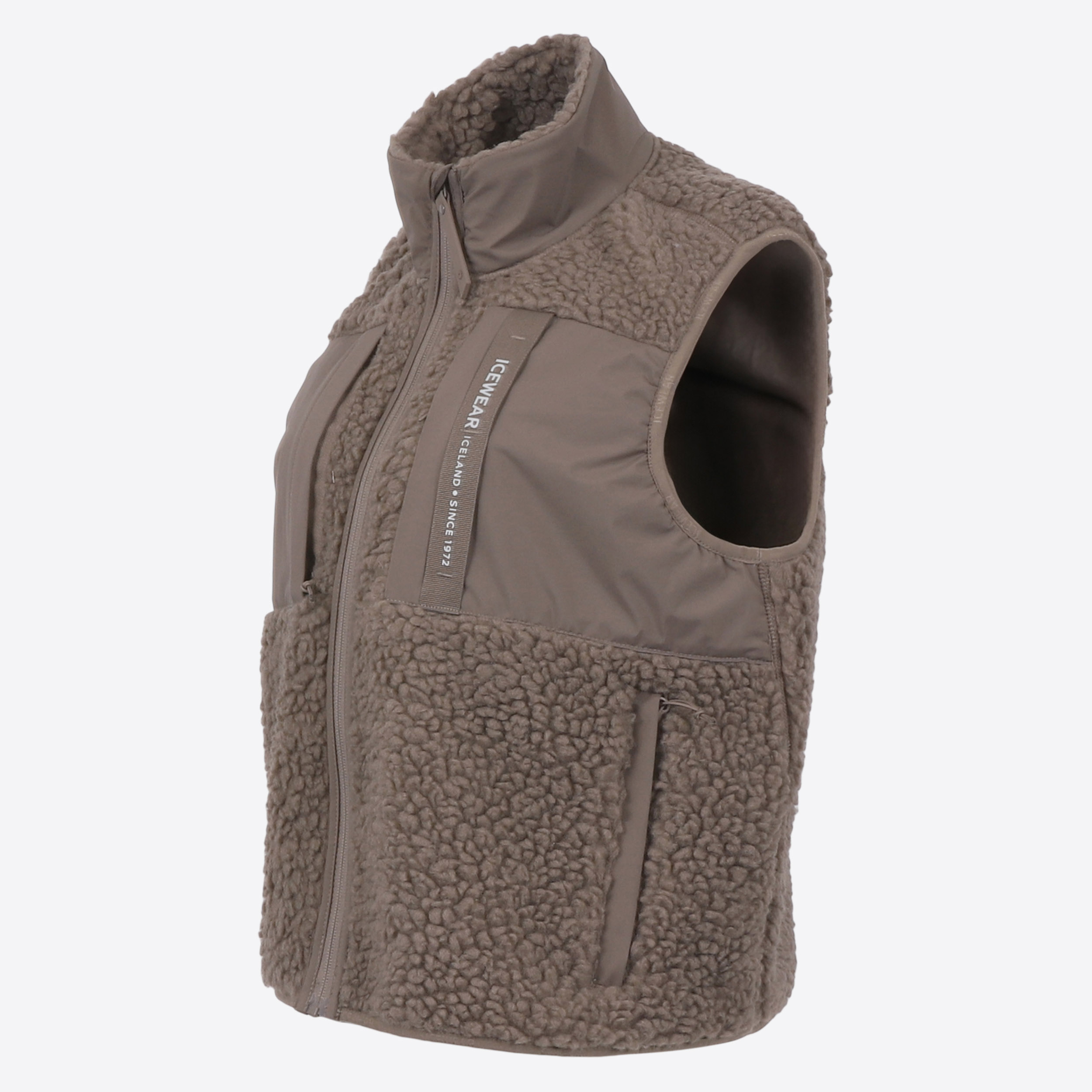 Hergilsey Womans Wool Cropped Vest