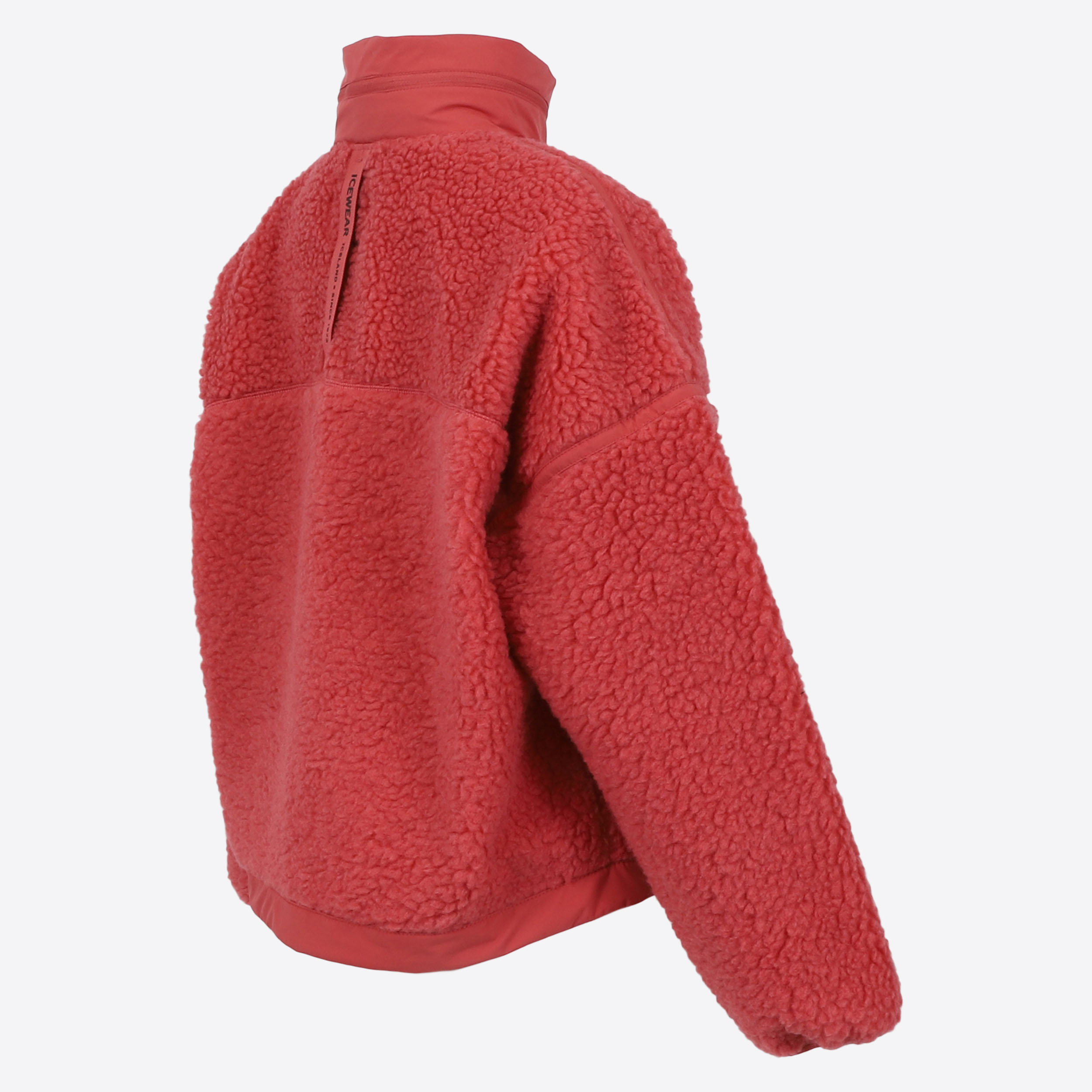 Hergilsey Veste en laine Sherpa pour femme