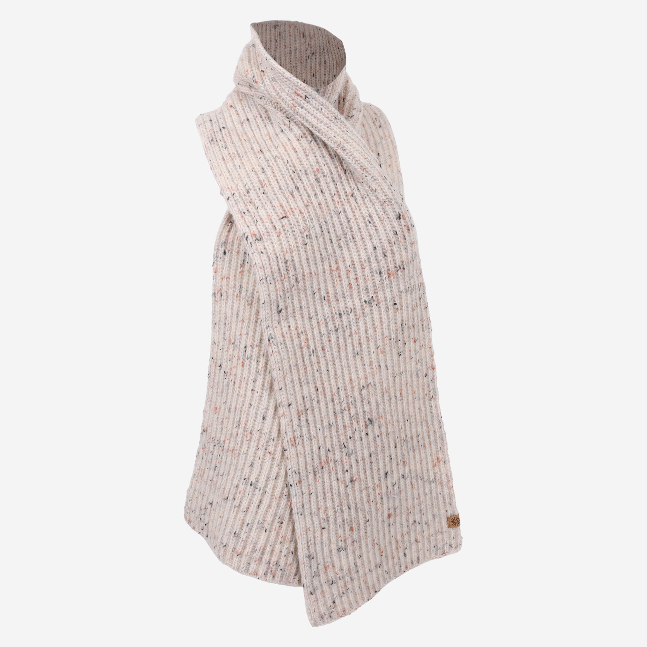 Écharpe en laine d'agneau tricotée Hraunhóll