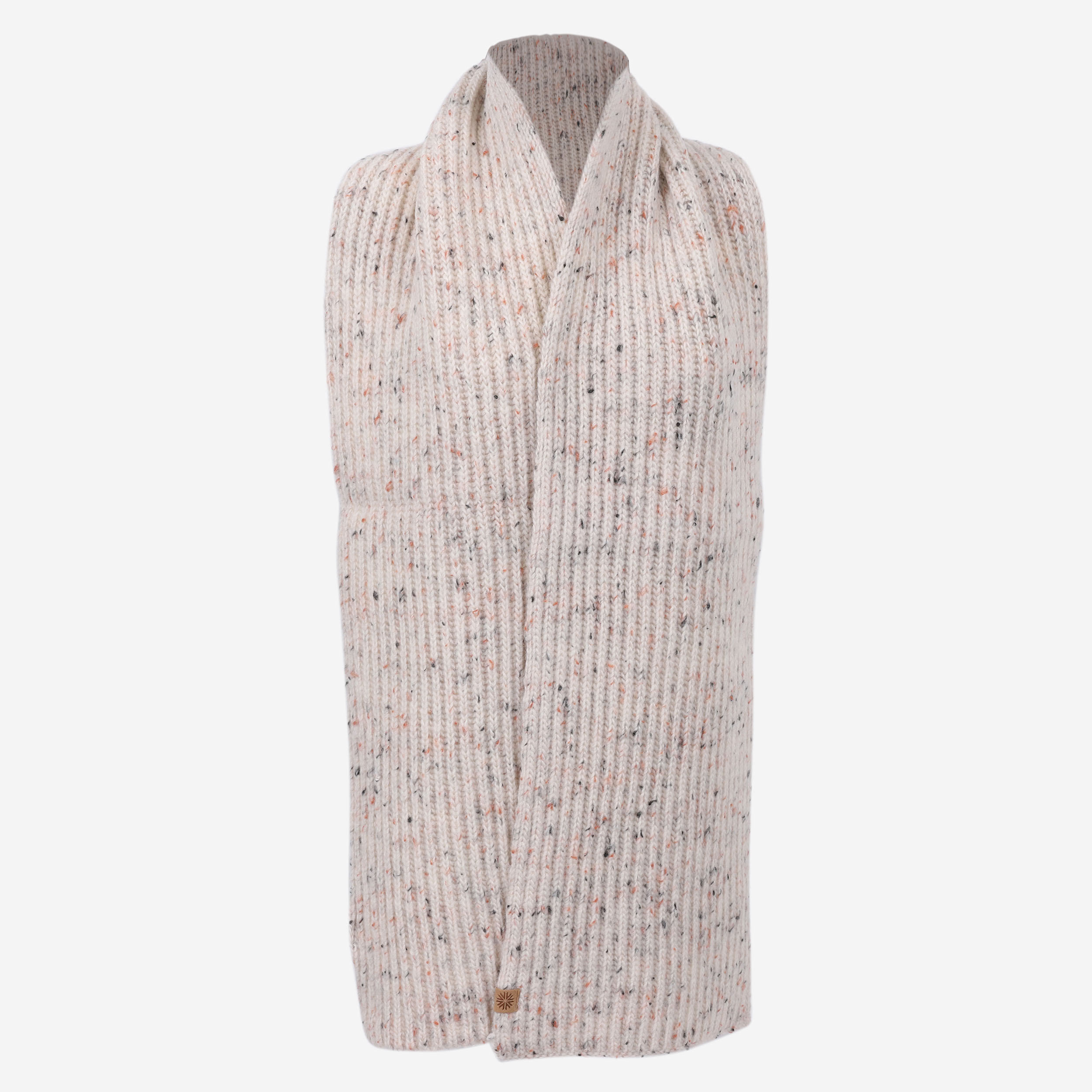 Écharpe en laine d'agneau tricotée Hraunhóll