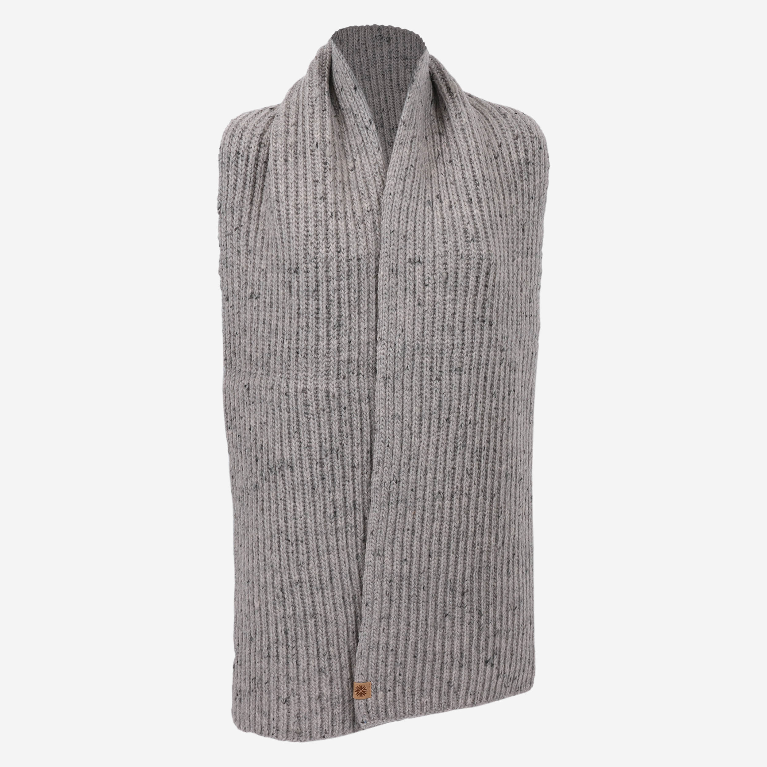 Hraunhóll knitted lambswool scarf