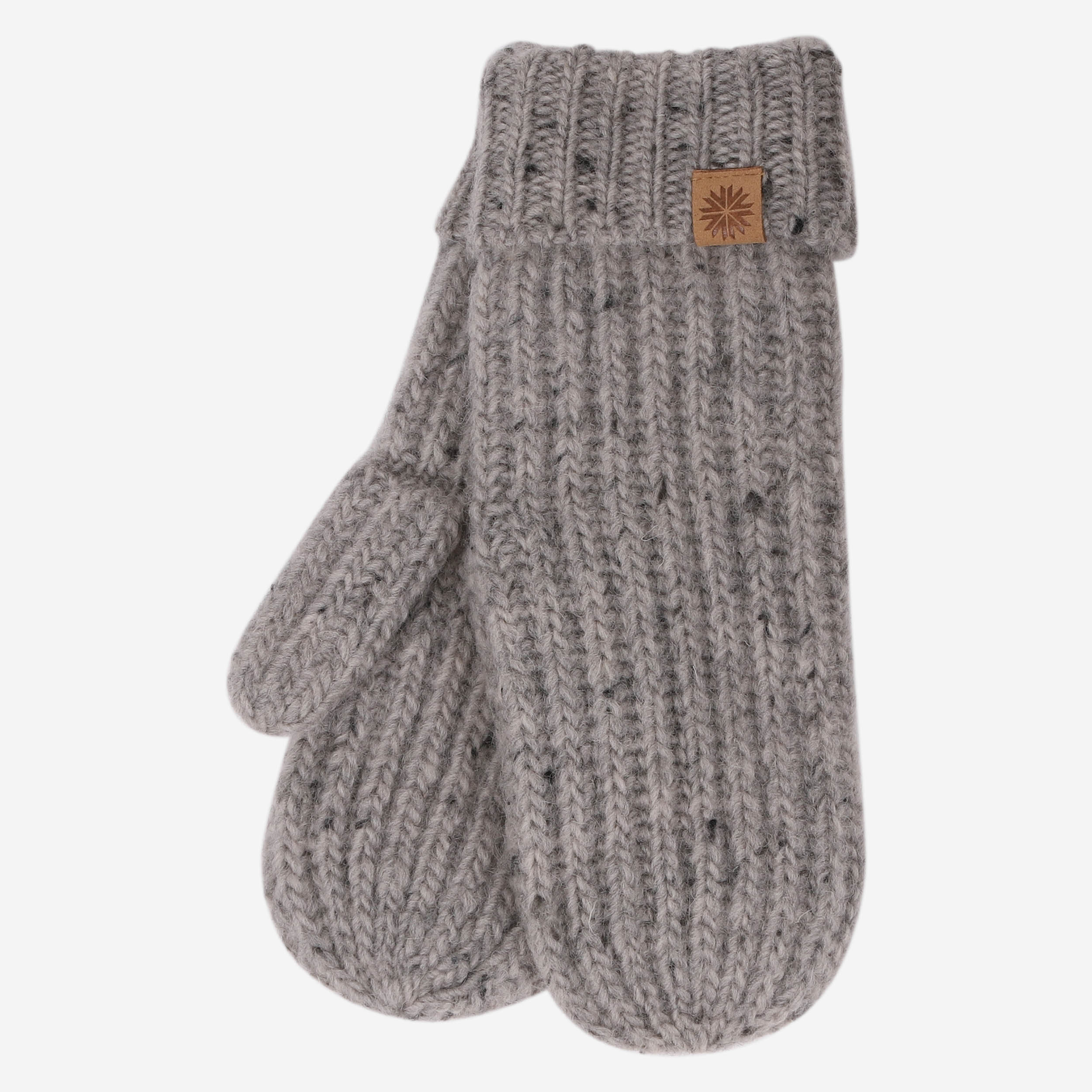 Hraunhóll knitted lambswool mittens