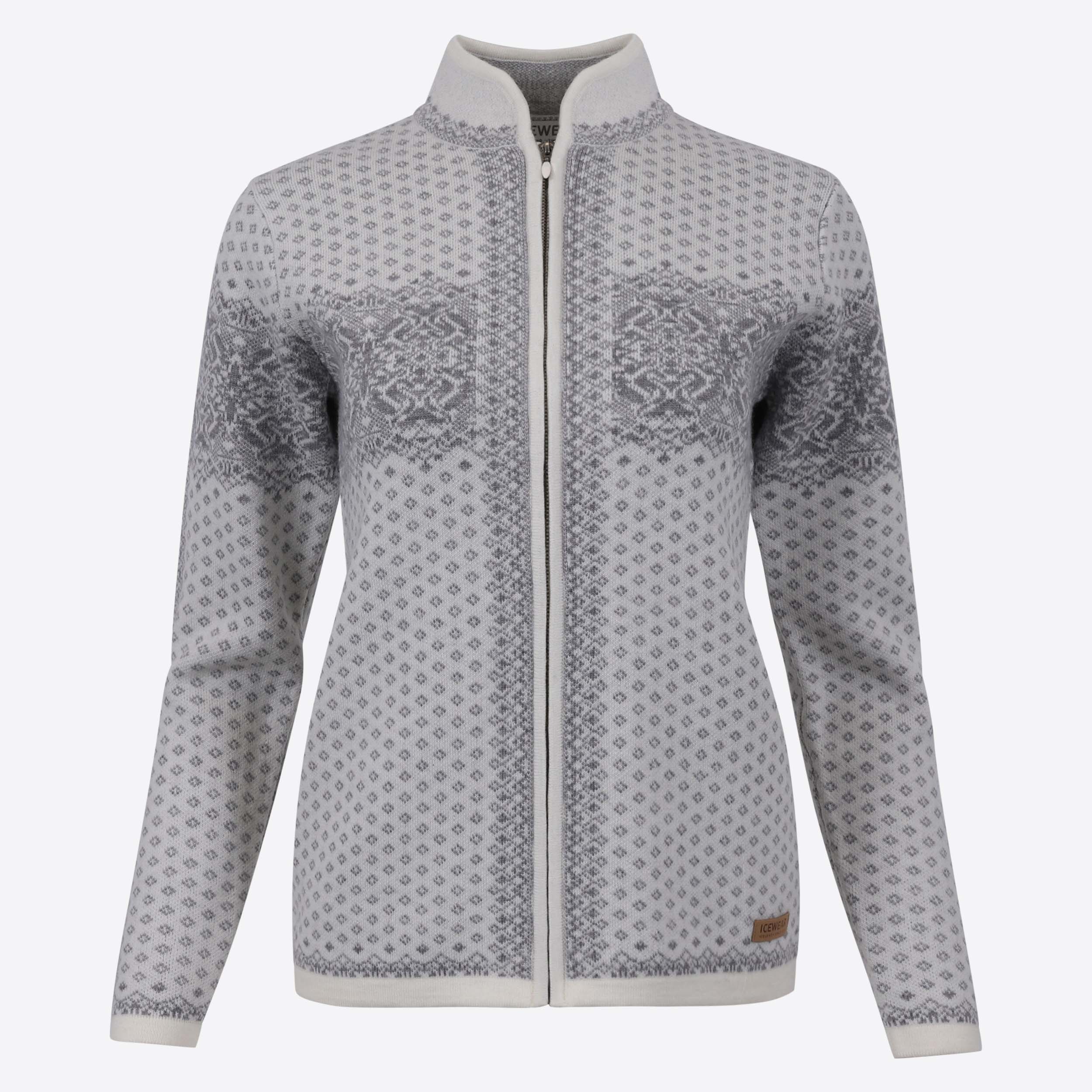 Leirvík merino ullarpeysa með norsku mynstri