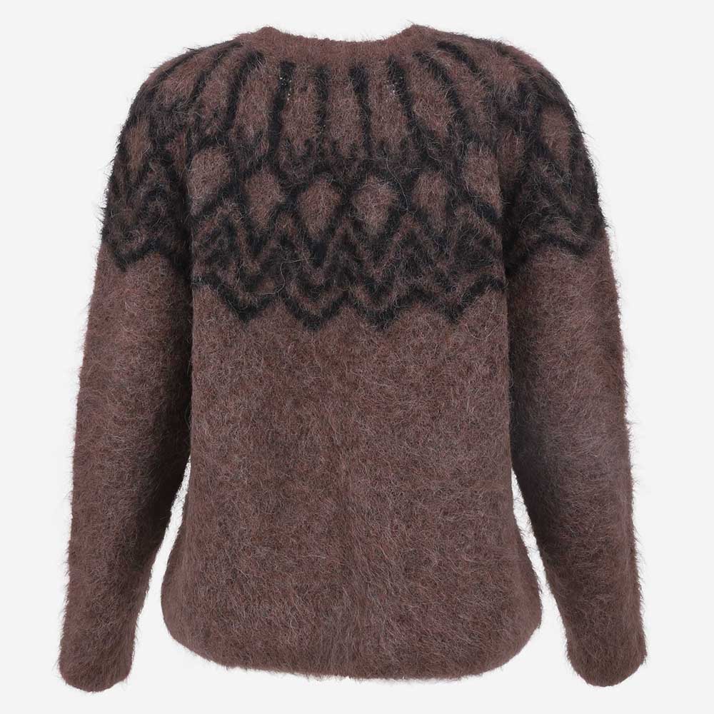 Látrabjarg women´s wool Nordic patterned cardigan 