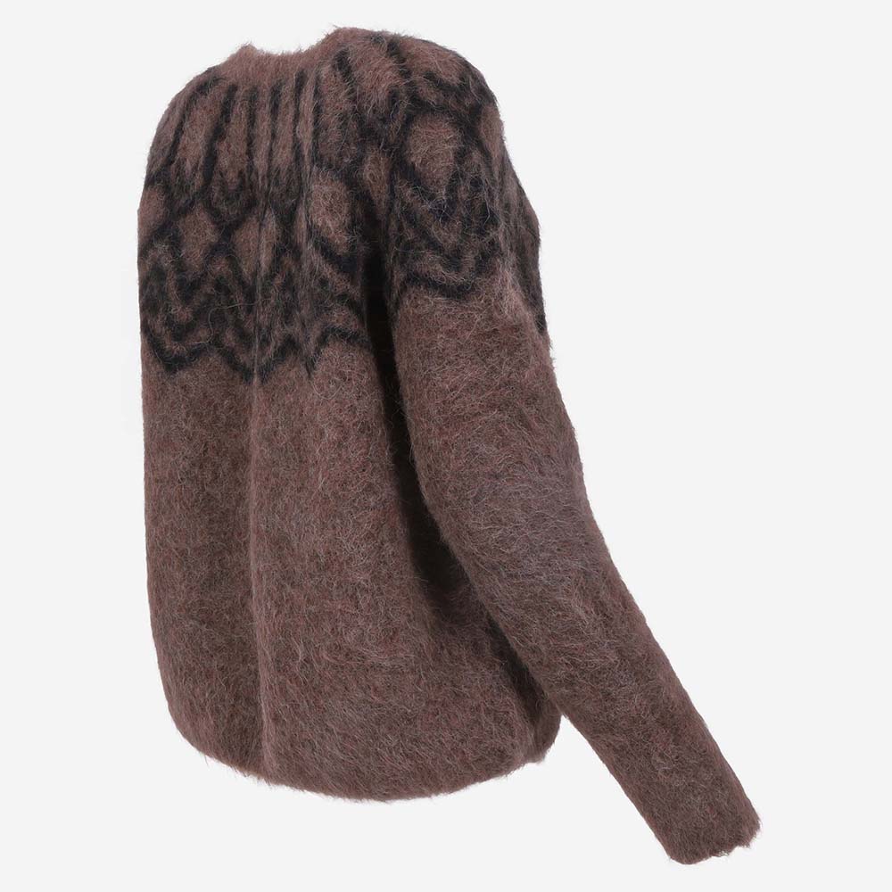 Látrabjarg women´s wool Nordic patterned cardigan 