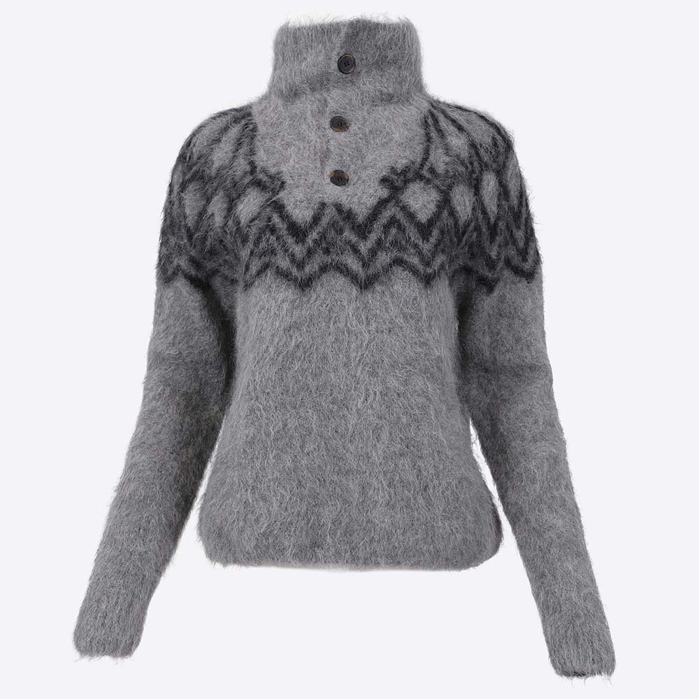 Látrabjarg alpaca wool Nordic pullover