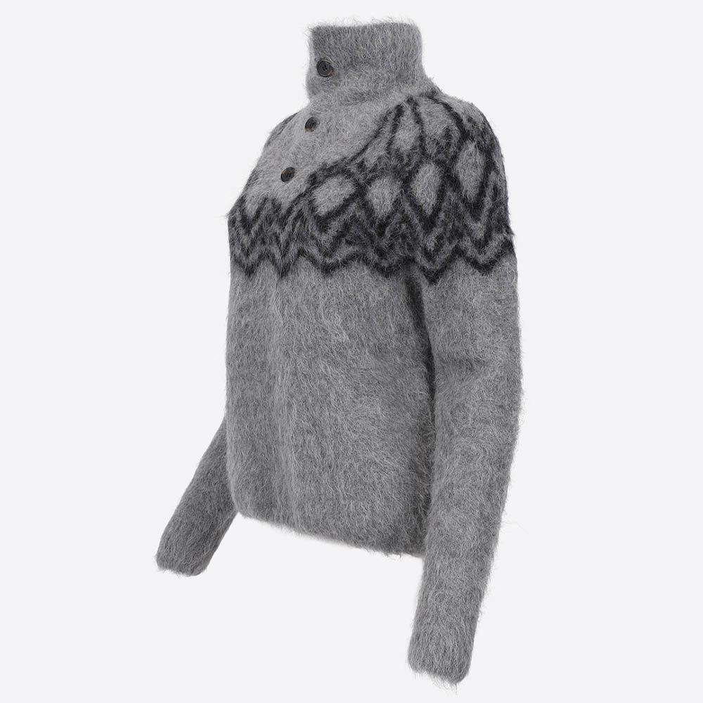 Látrabjarg alpaca wool Nordic pullover