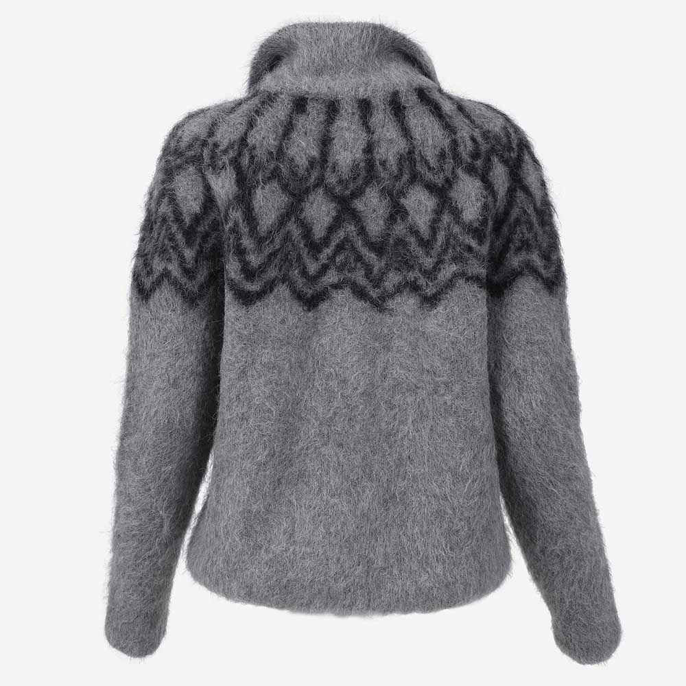 Látrabjarg alpaca wool Nordic pullover