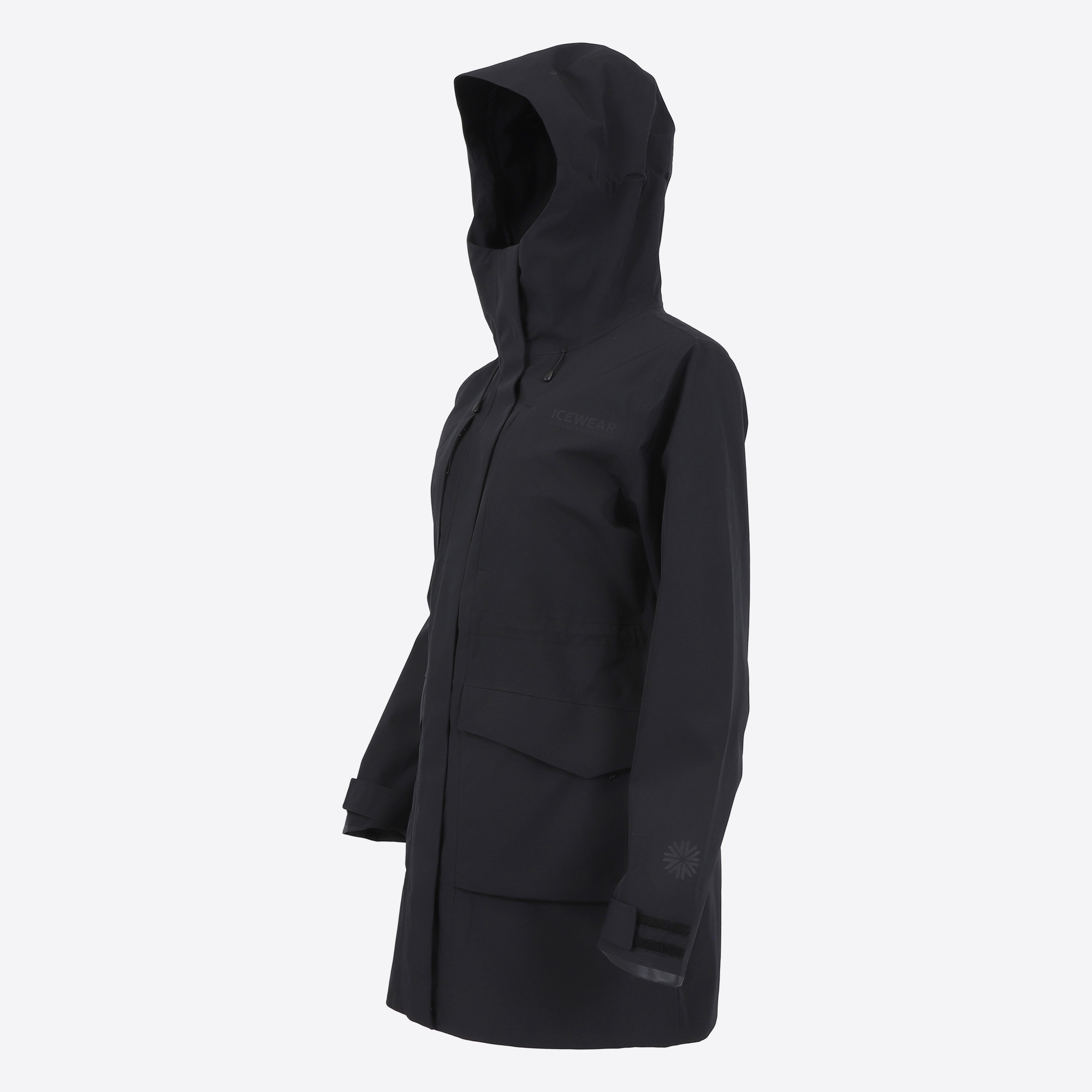 Dynjandi women´s raincoat with thin fleece lining