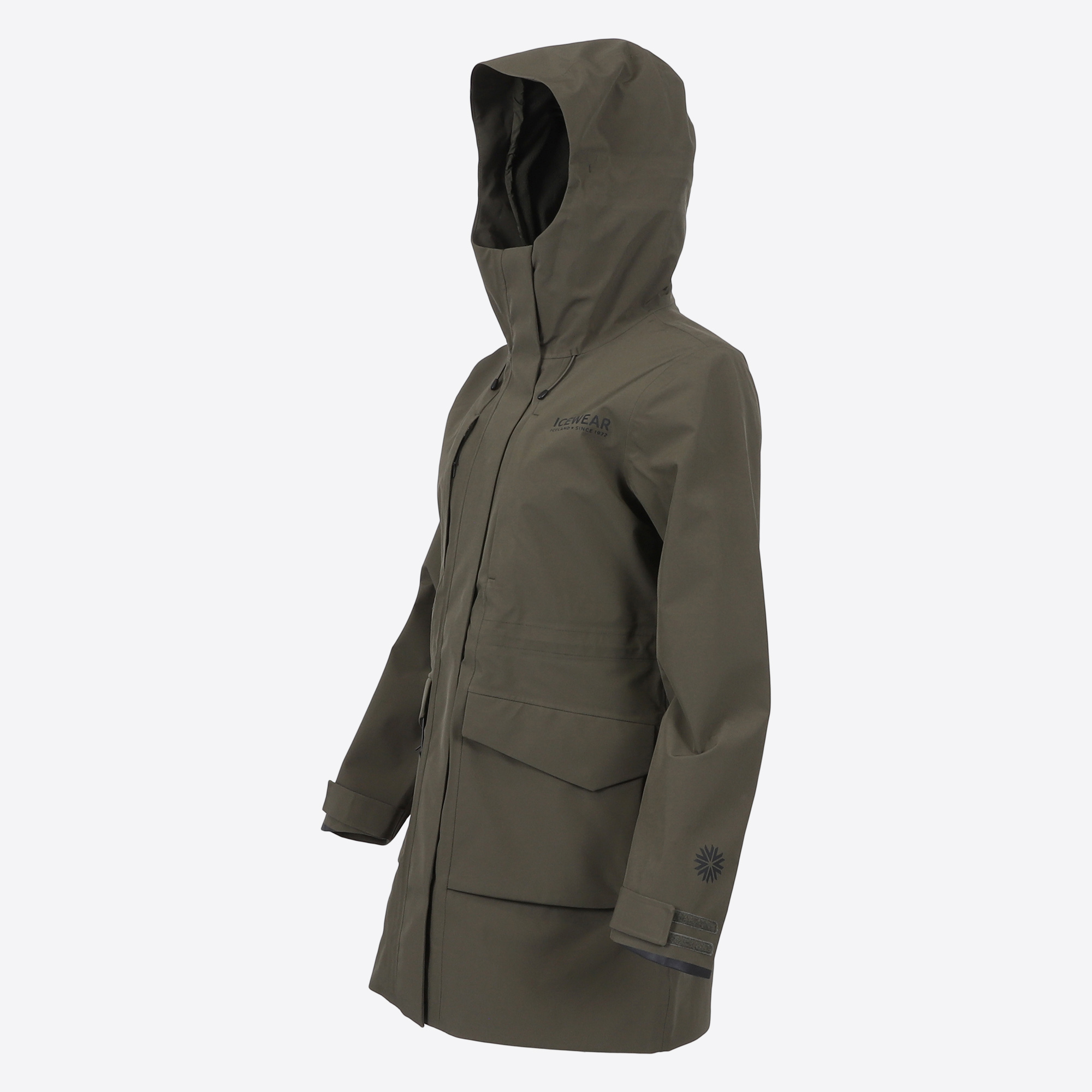 Dynjandi women´s rain jacket lined with fleece