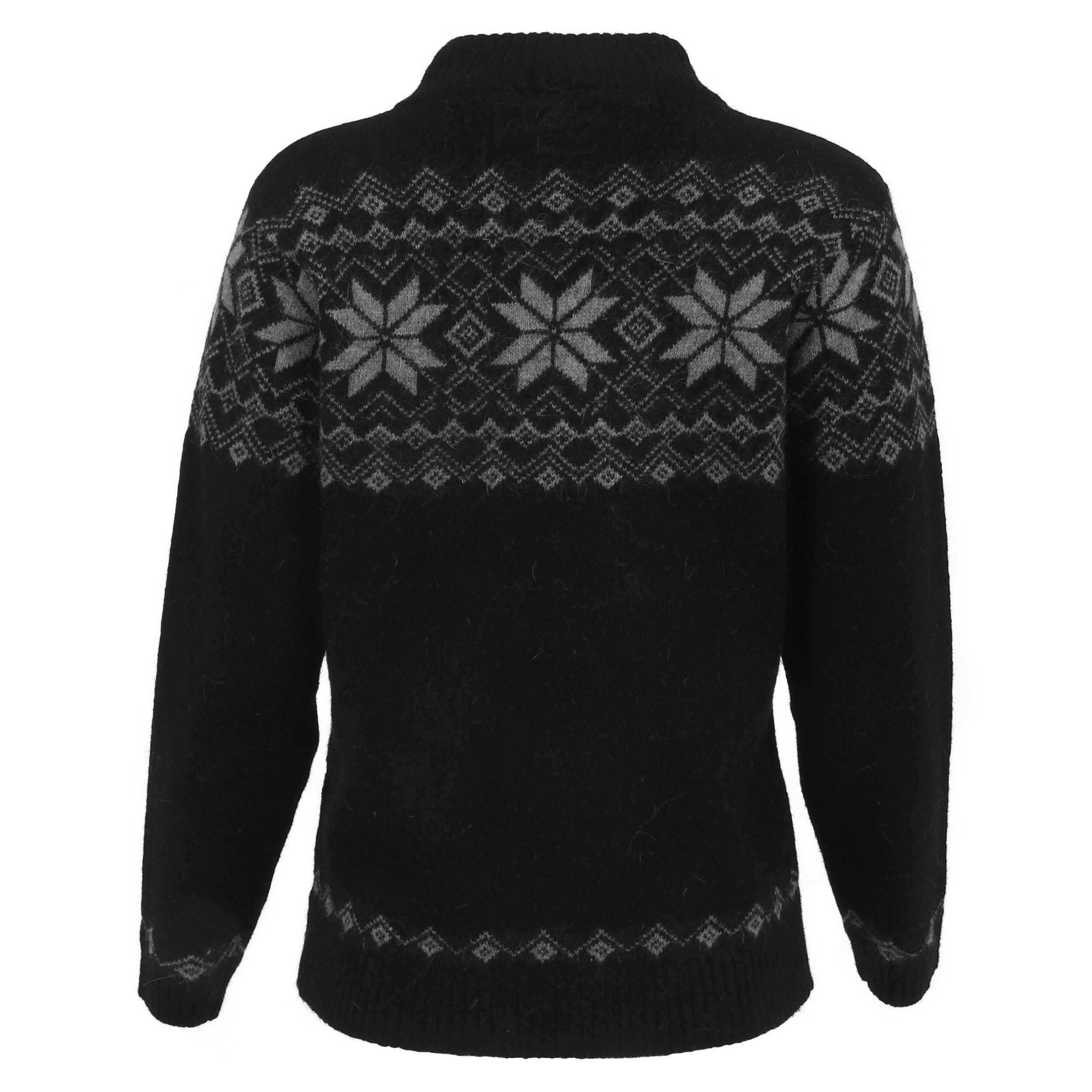 NÓTT rennd angóru ullarpeysa