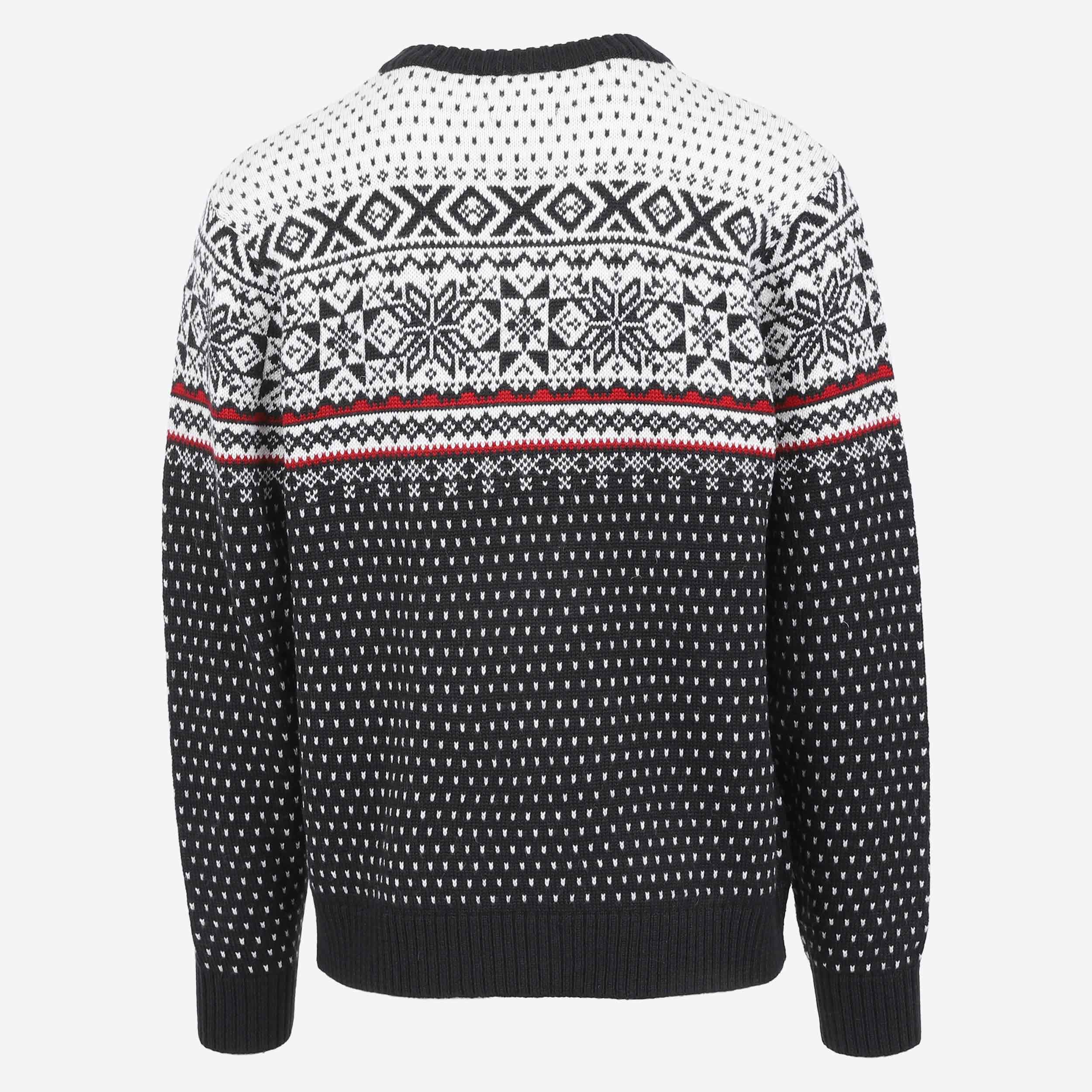 MAGNÚS rennd peysa með norsku mynstri