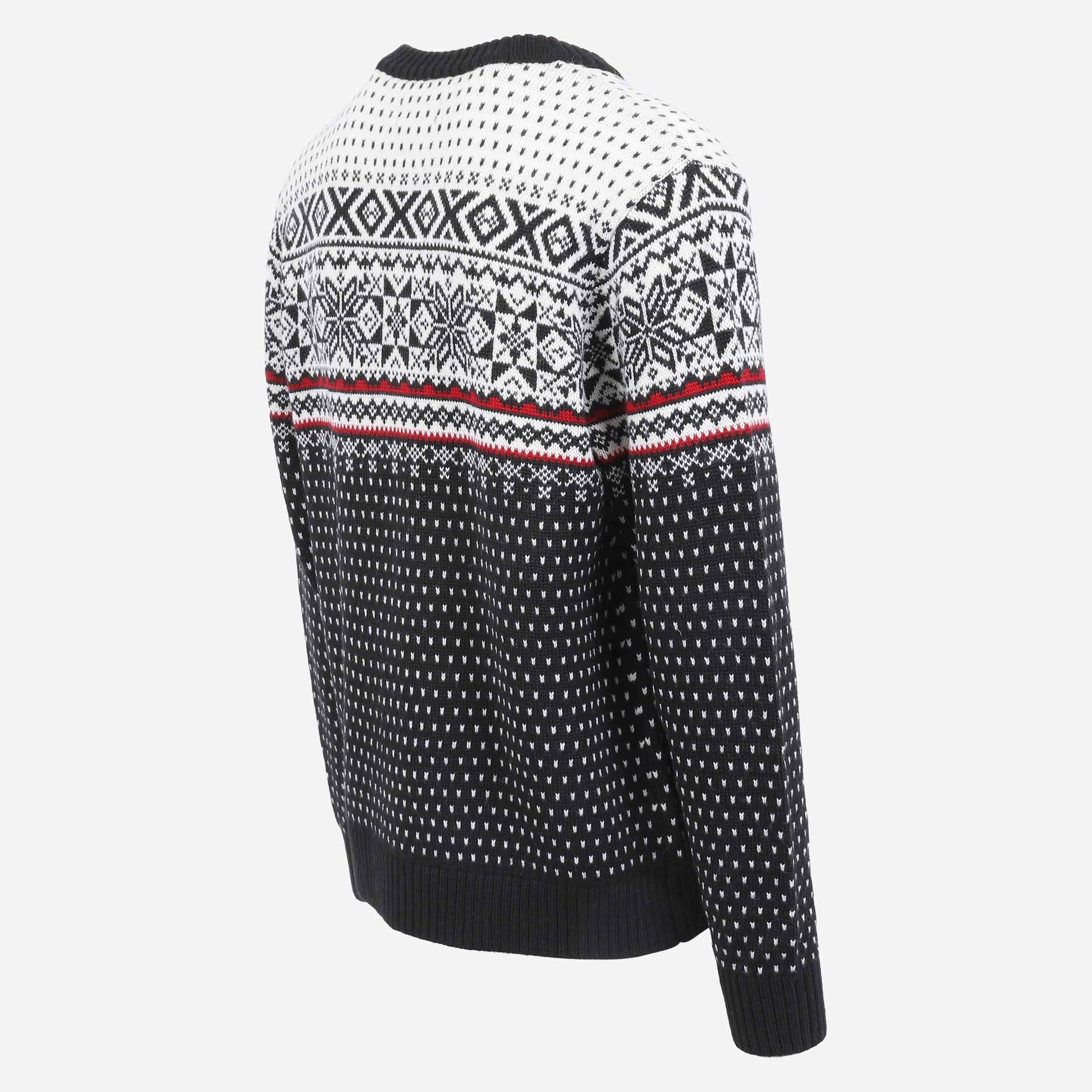 MAGNÚS rennd peysa með norsku mynstri