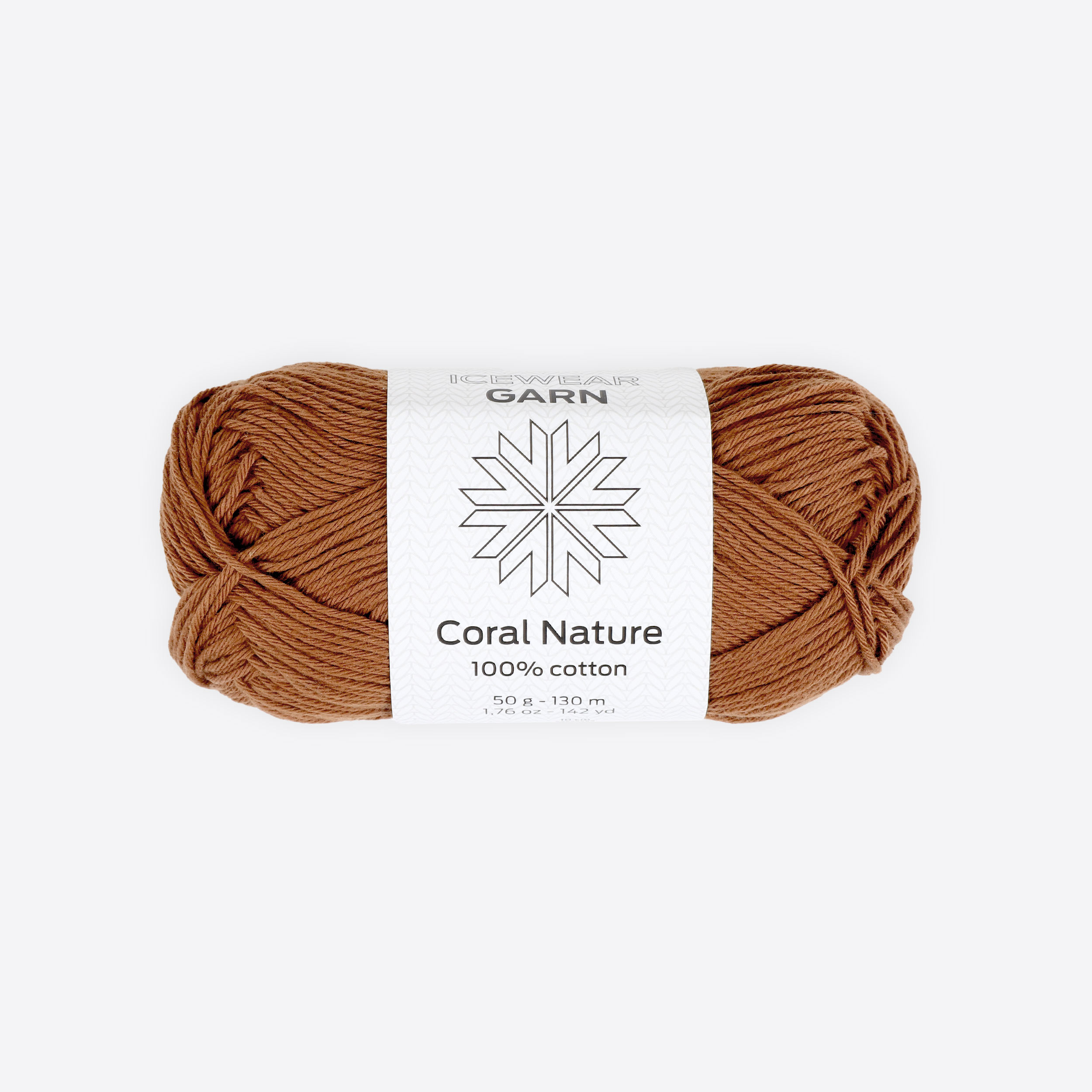 Coral-Nature cotton knitting yarn (Sport)