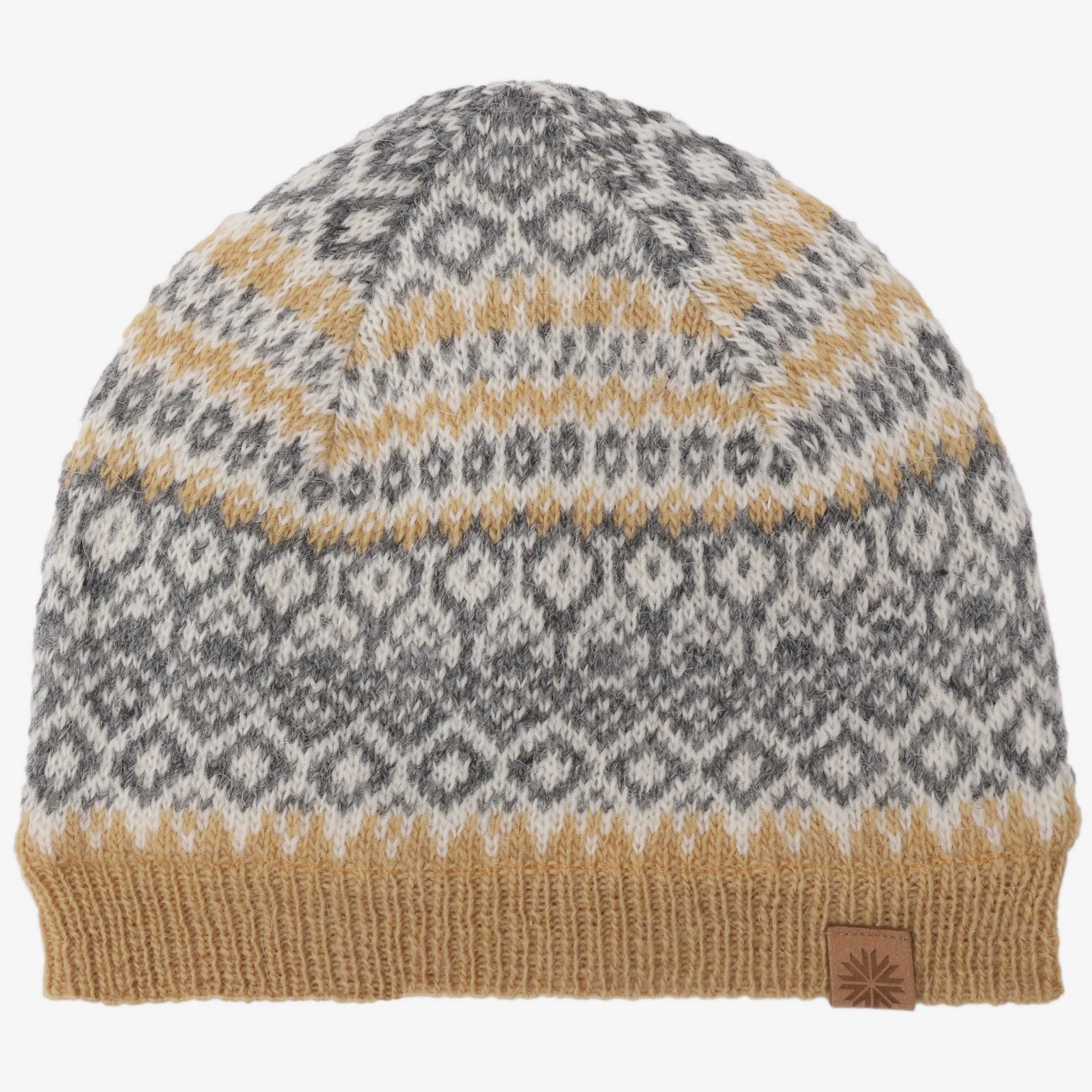 Fagradalsfjall Icelandic wool hat with classic pattern