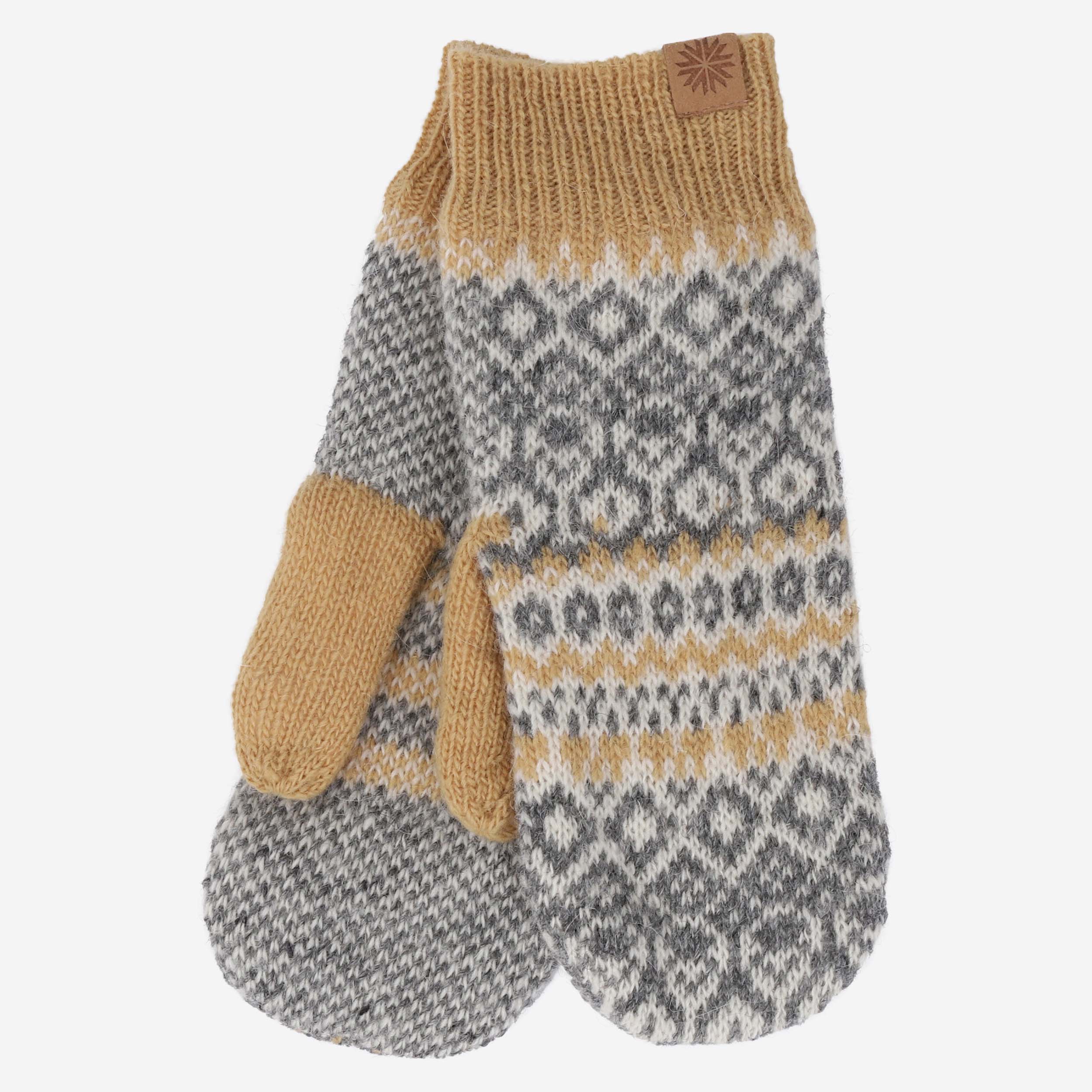 Fagradalsfjall mittens from icelandic wool