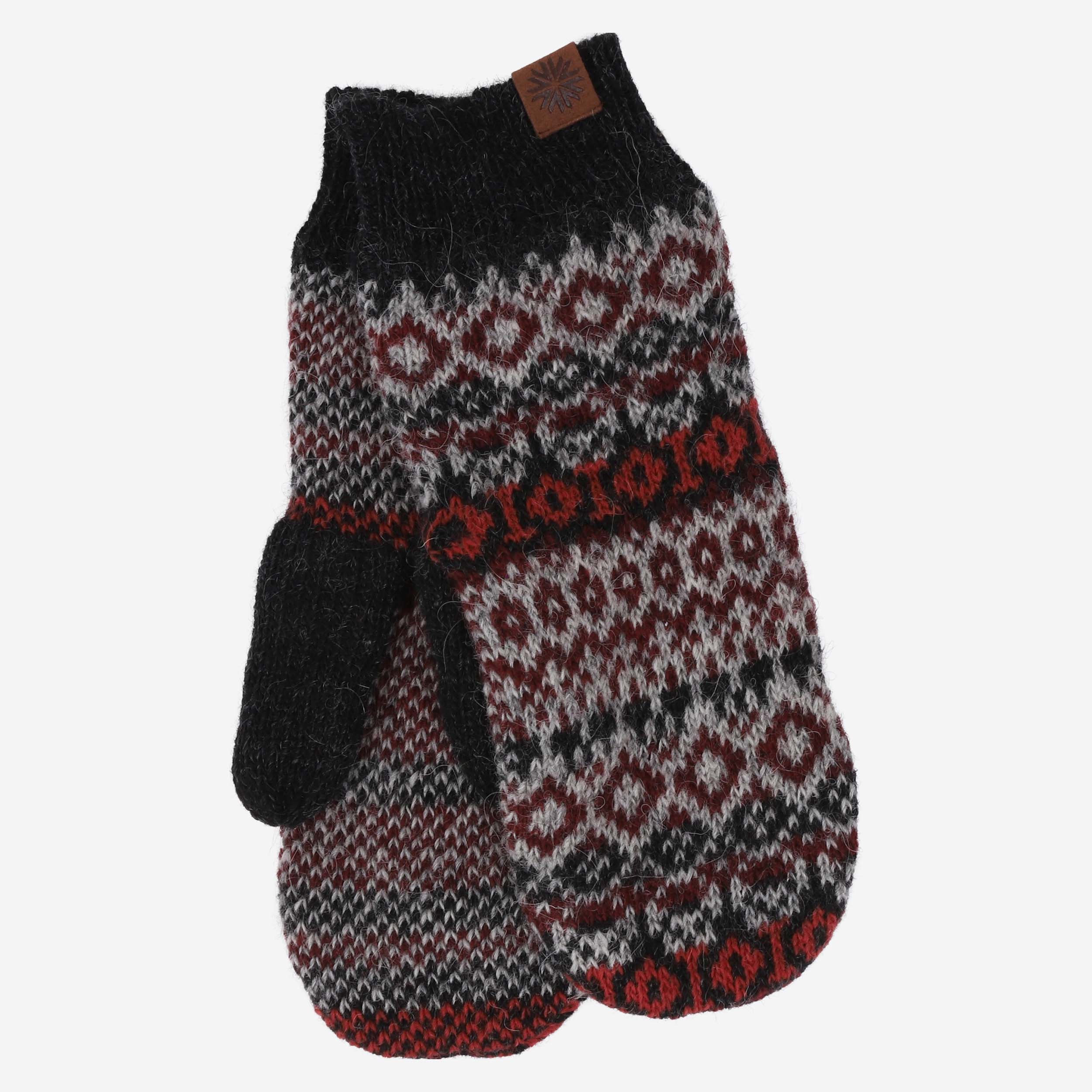 Fagradalsfjall mittens with Icelandic design