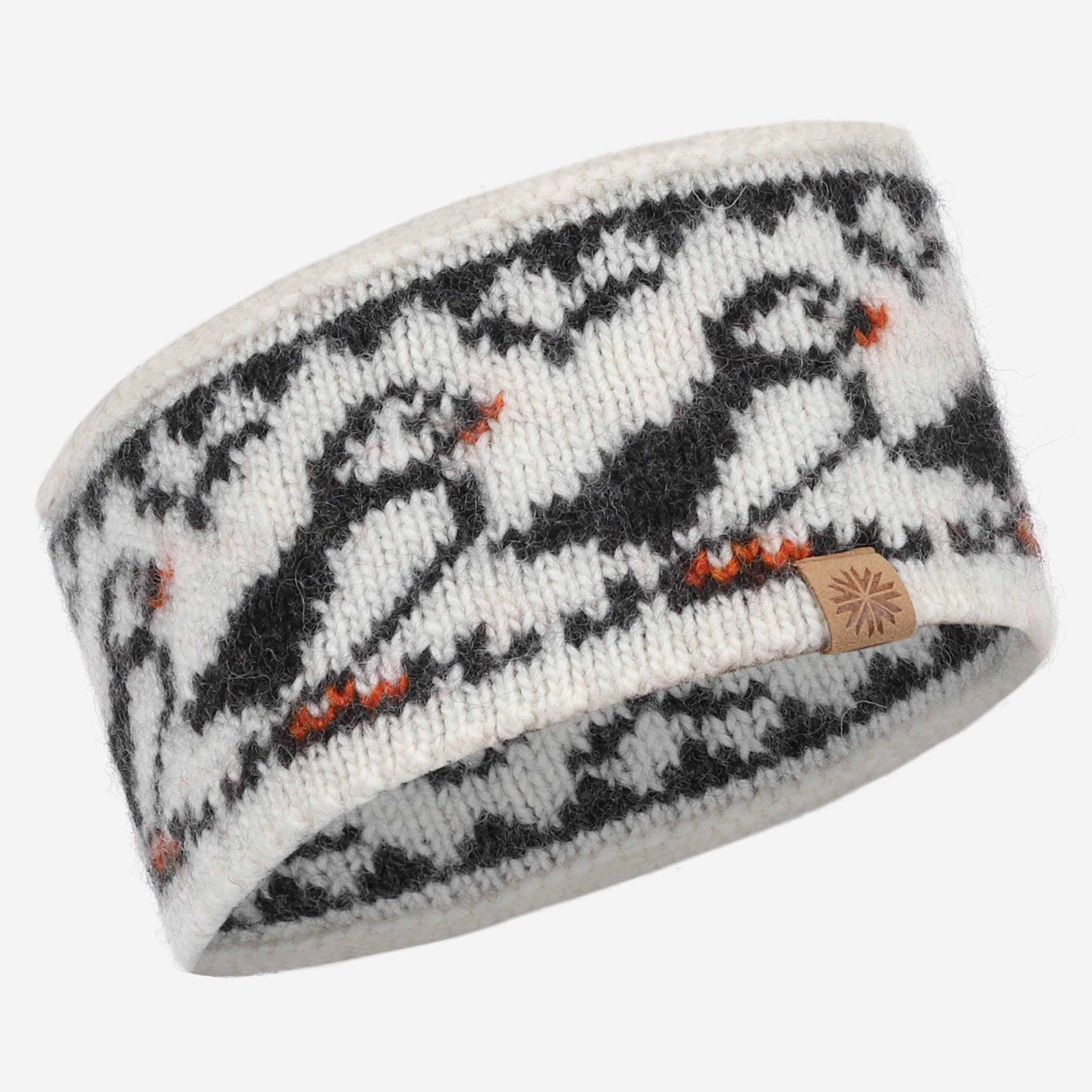 Lundi wool headband with puffin design