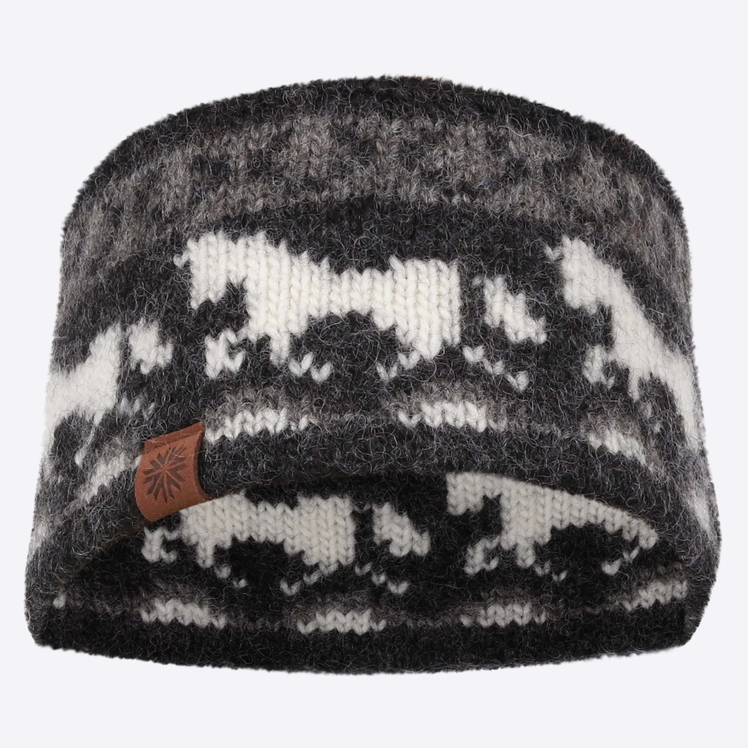 Sleipnir wool headband with horse design