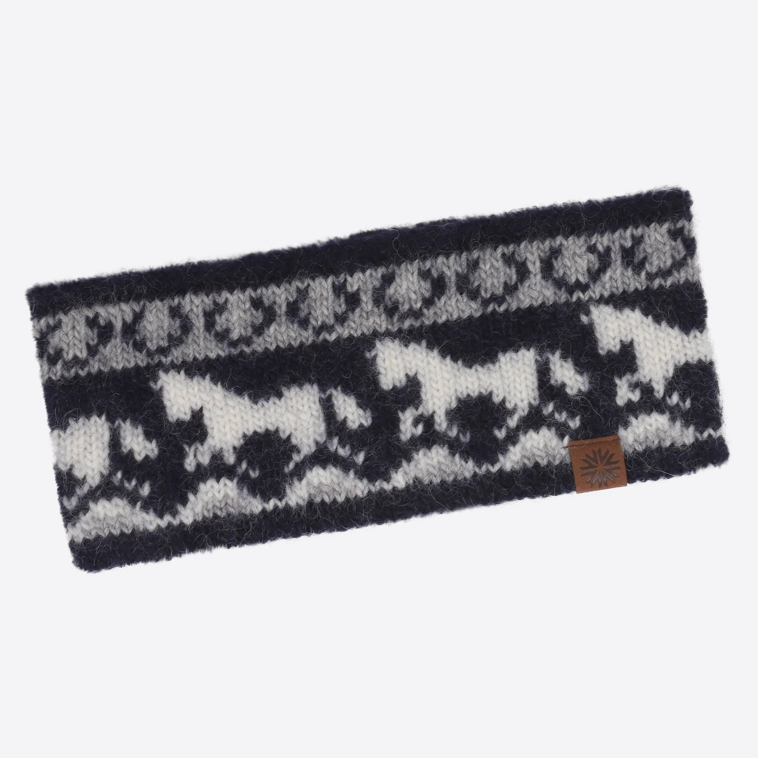 Sleipnir bandeau en laine avec motif cheval