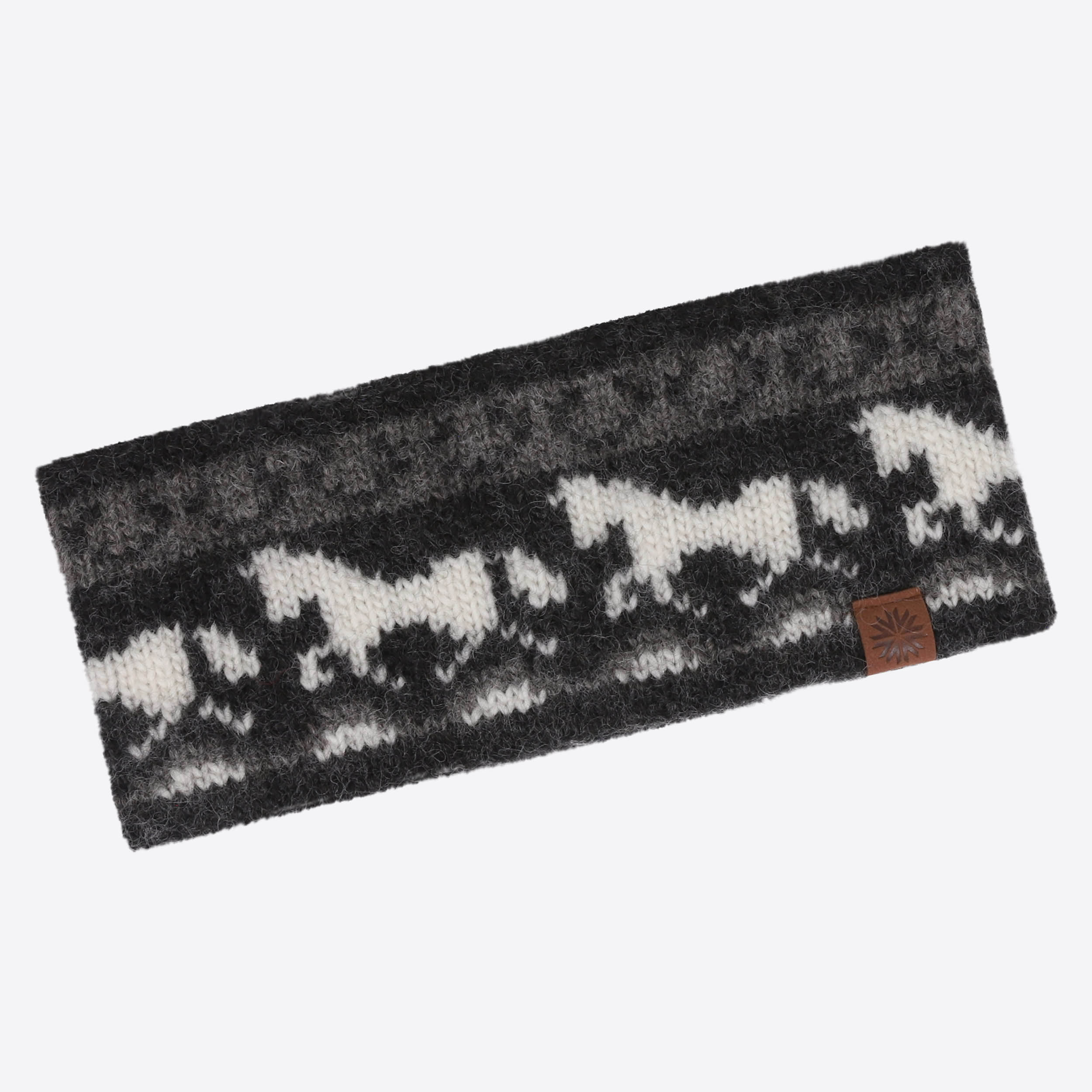 Sleipnir wool headband with horse design