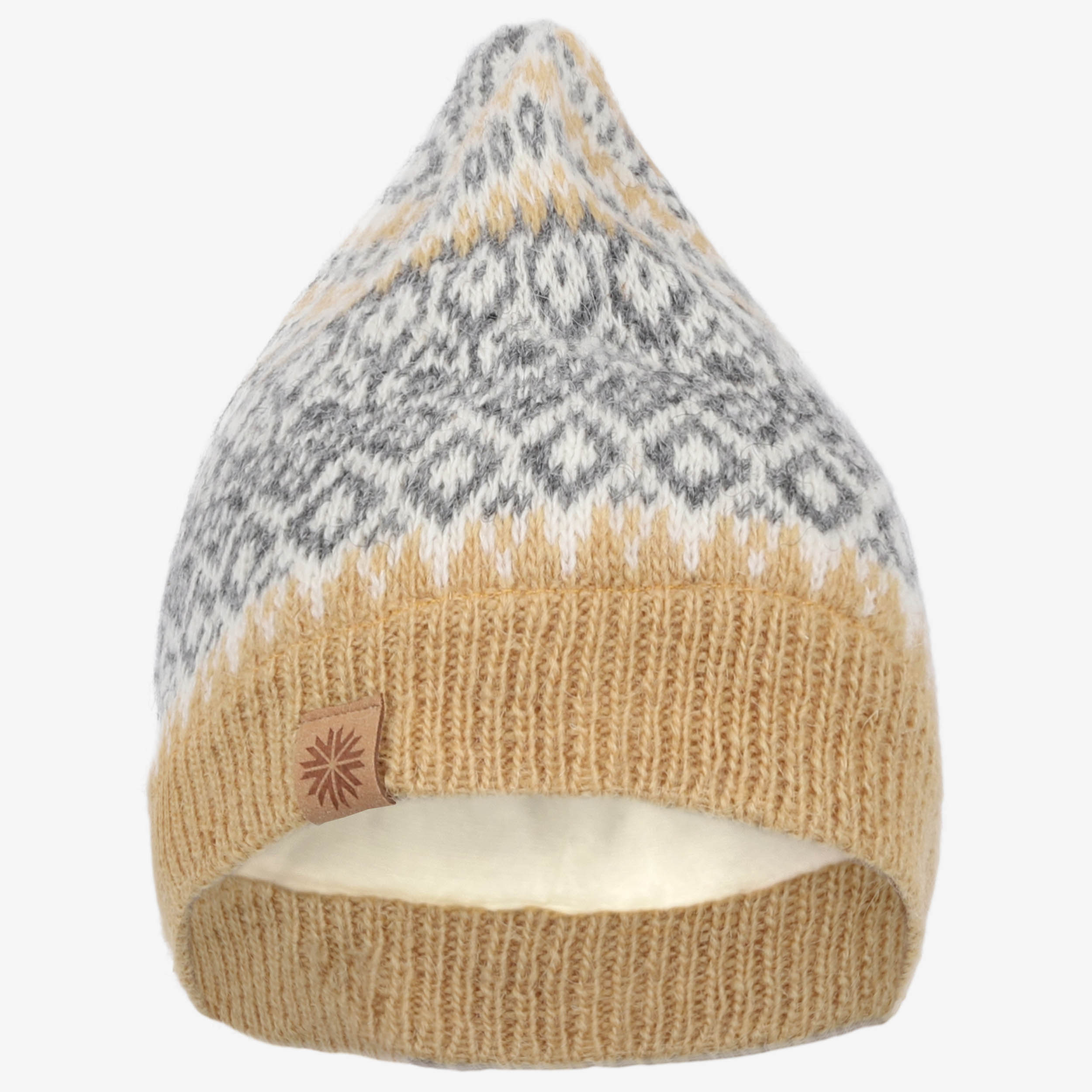 Fagradalsfjall Icelandic wool hat with classic pattern