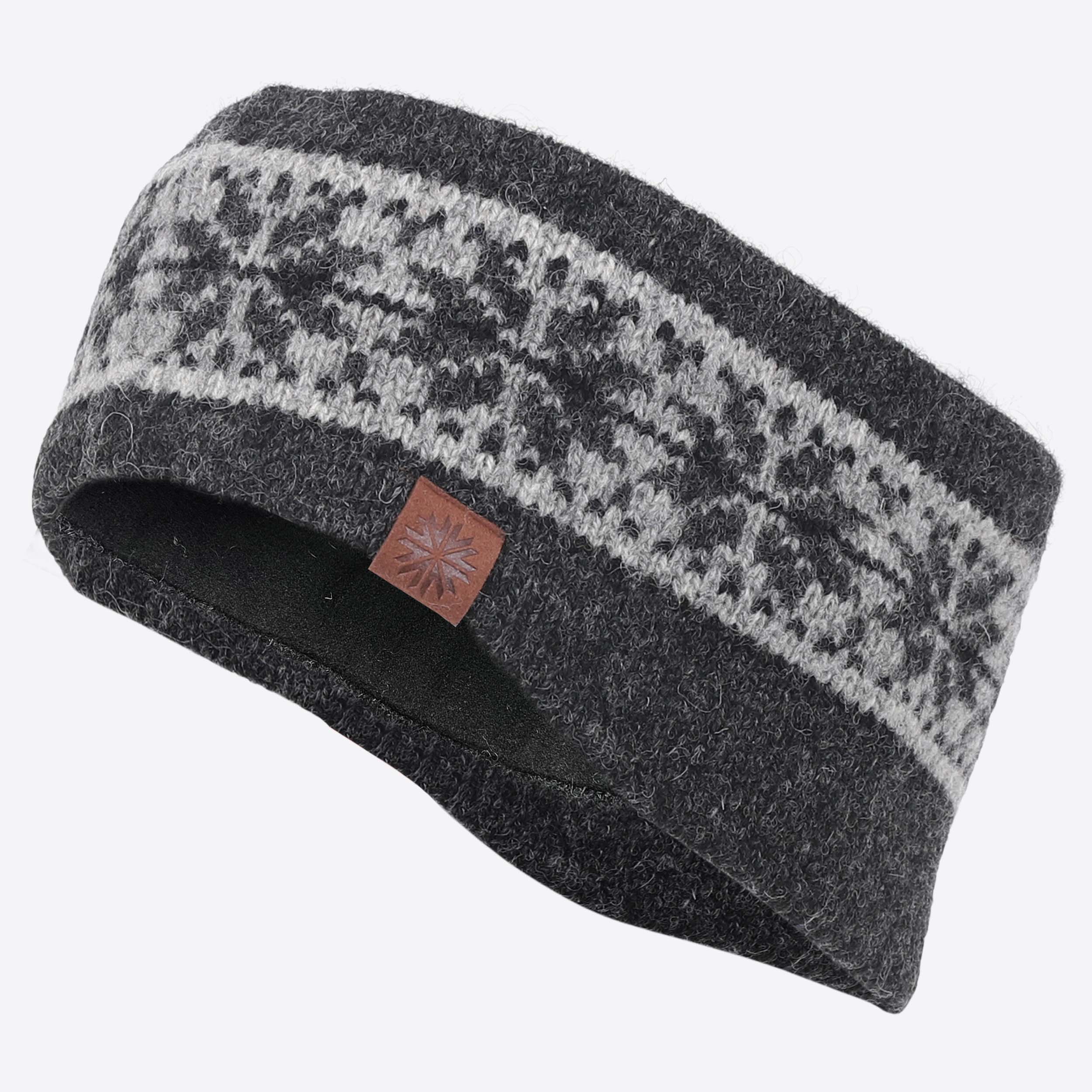 挪威人北欧风格混纺羊毛头带