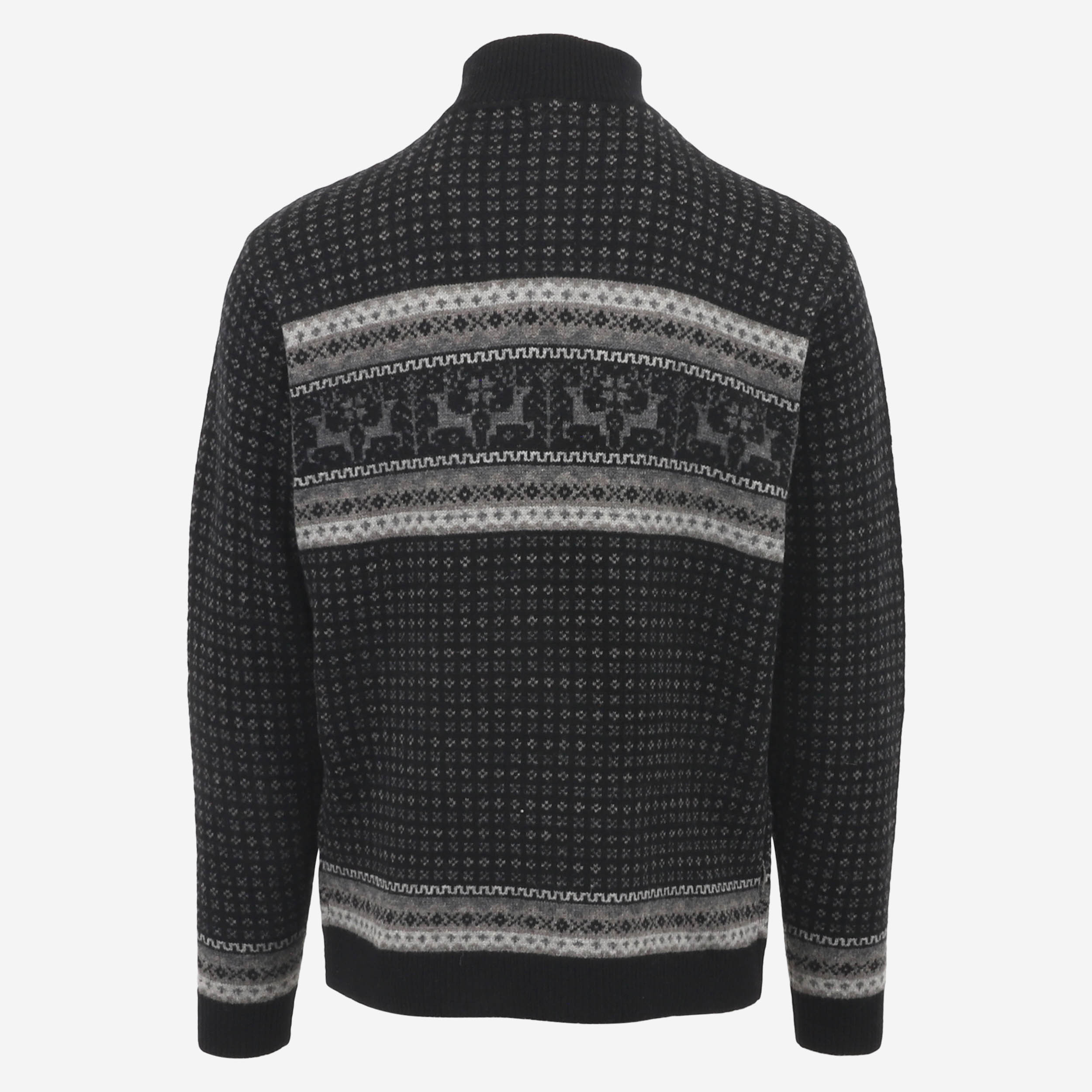 Hreindýrsholt knitted jumper with reindeer motifs 