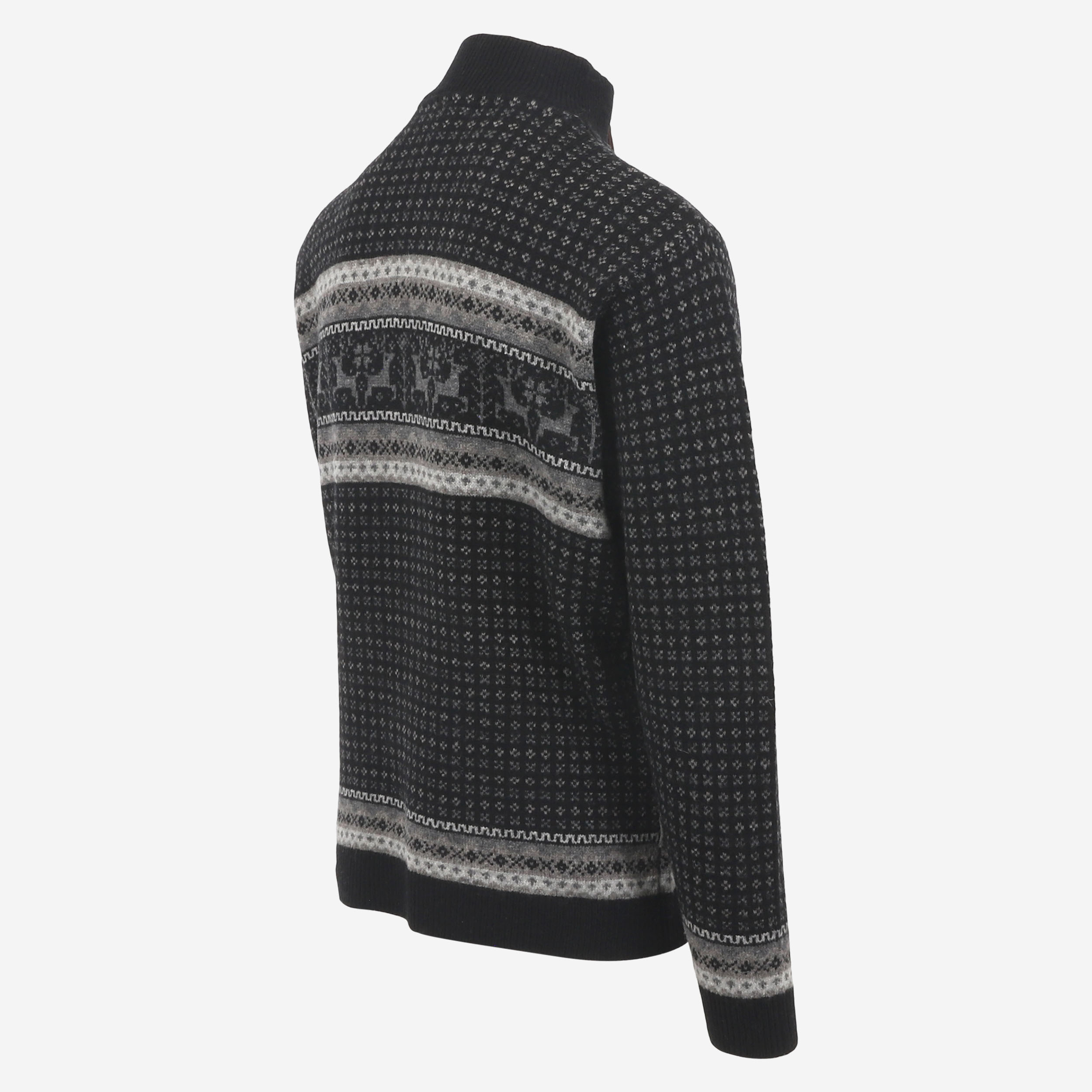 Hreindýrsholt knitted jumper with reindeer motifs 