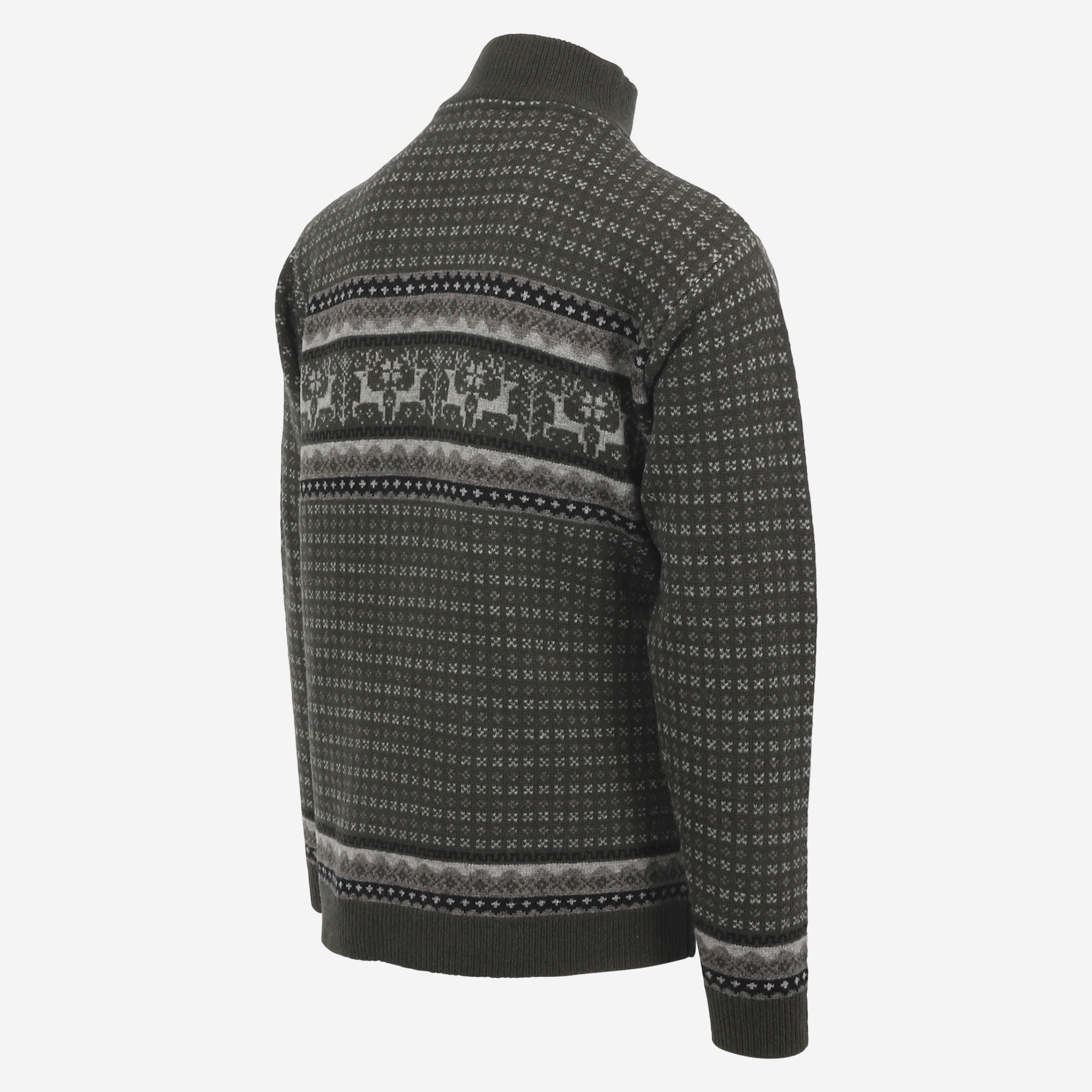 Hreindýrsholt knitted pullover with reindeer motifs 