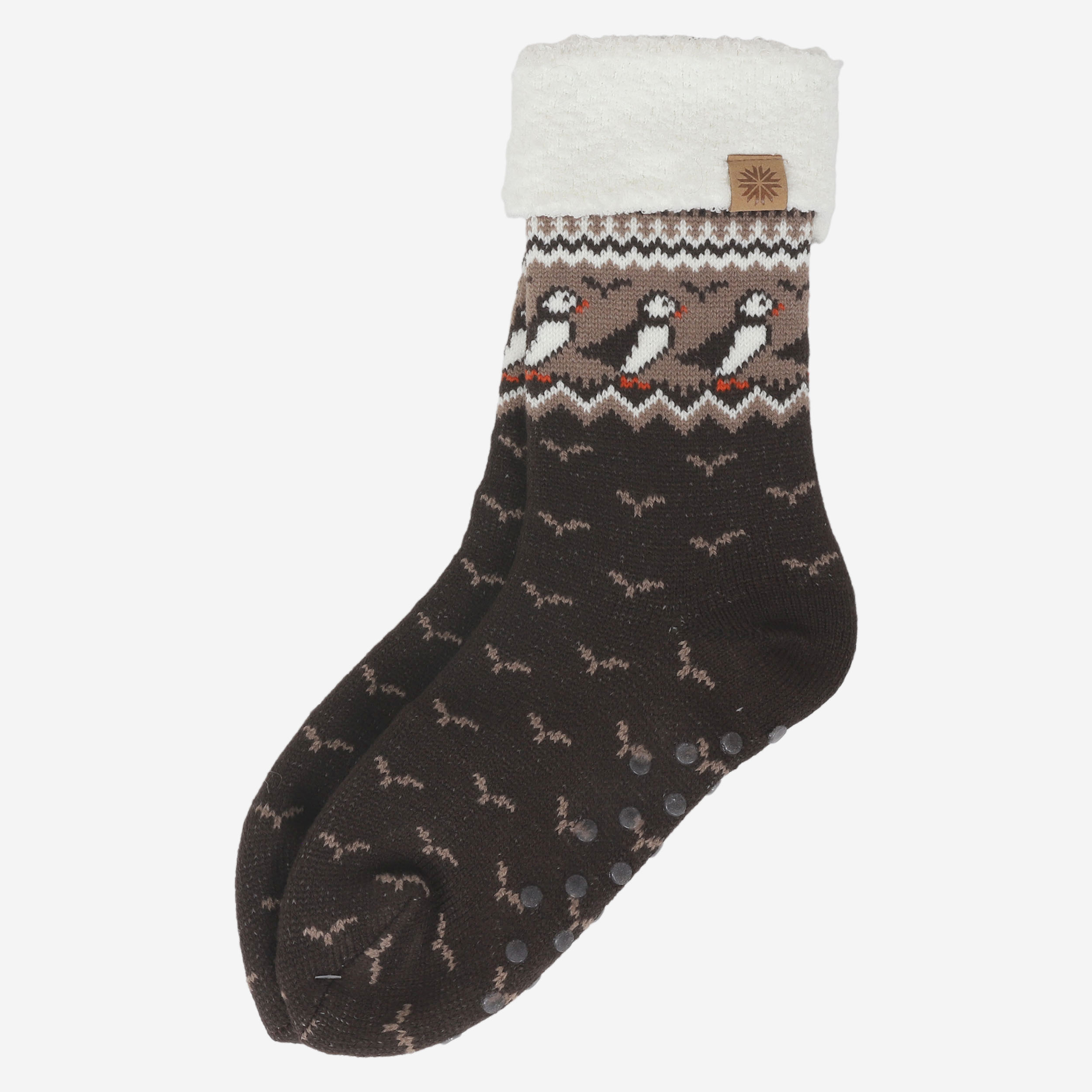 Lundaklettur chaussettes à motif macareux