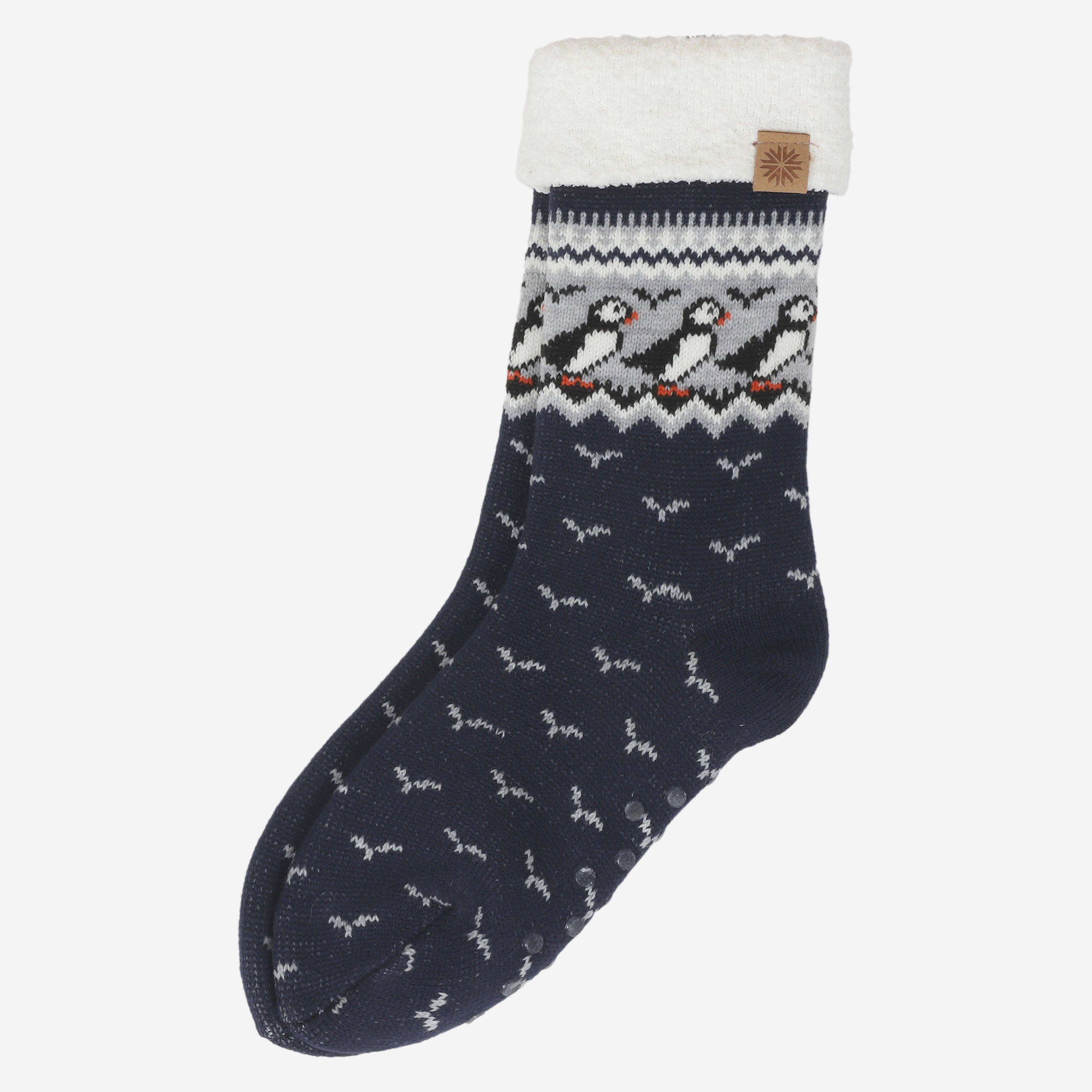 Lundaklettur chaussettes à motif macareux