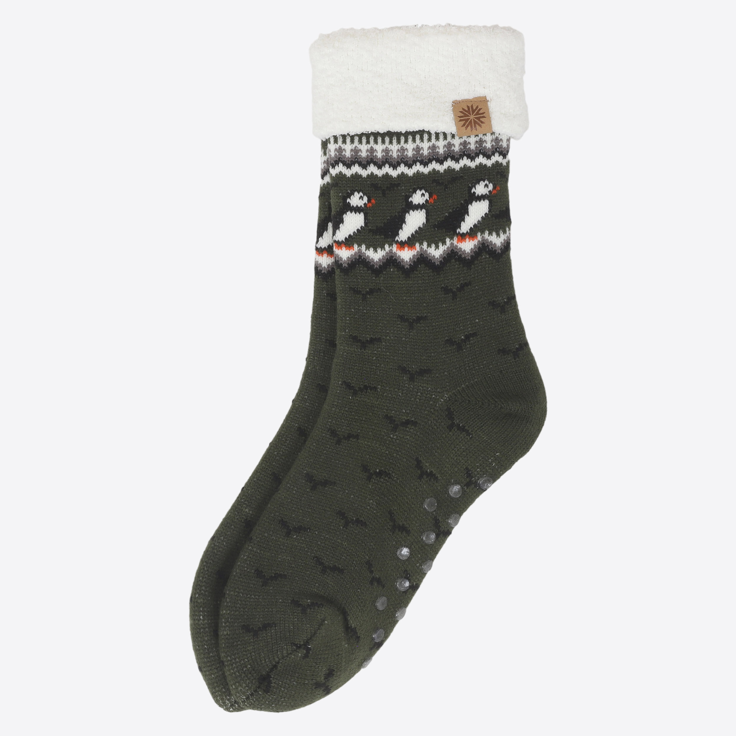 Lundaklettur chaussettes à motif macareux