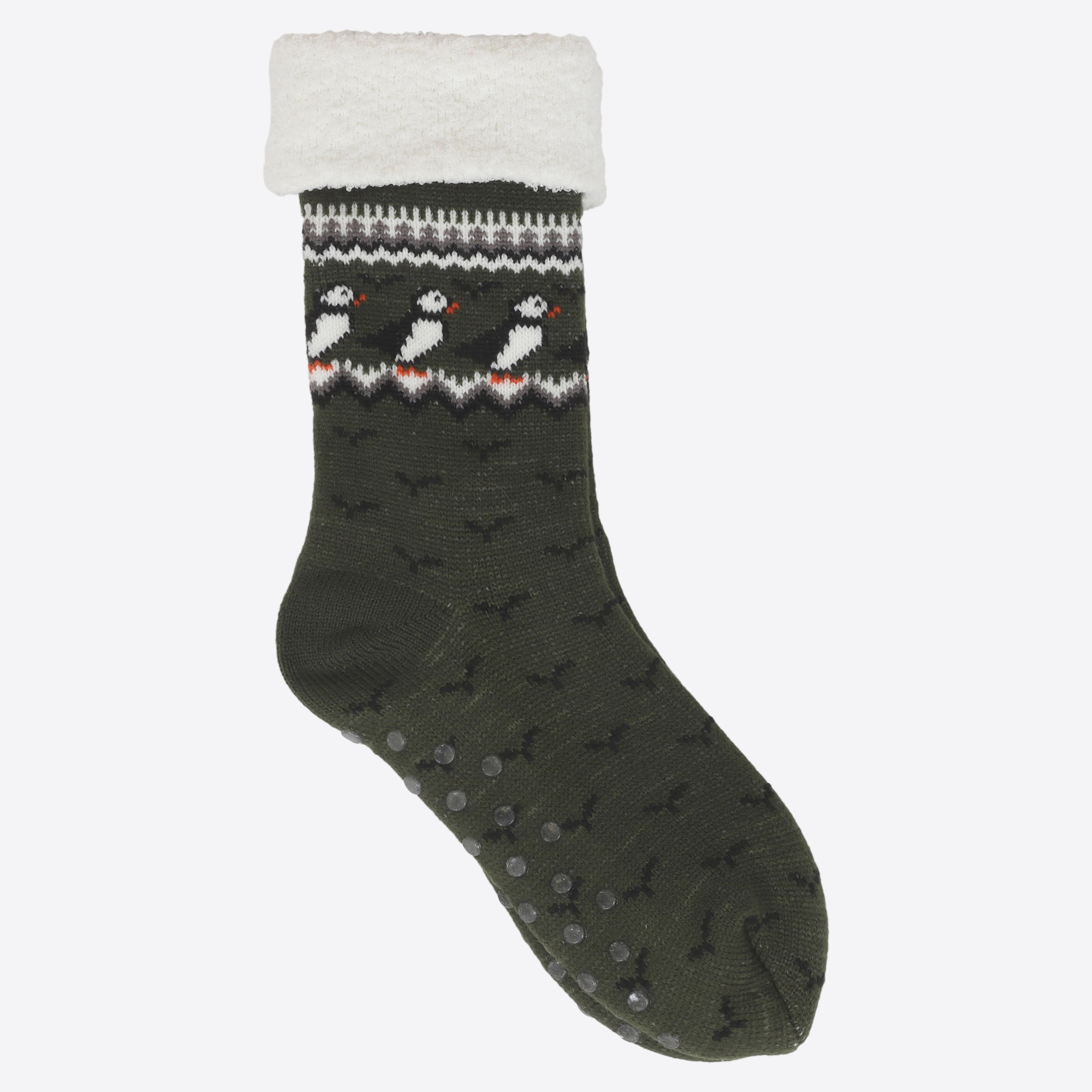 Lundaklettur chaussettes à motif macareux