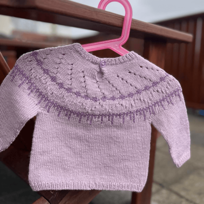 Heiðmörk kids sweater knitting pattern