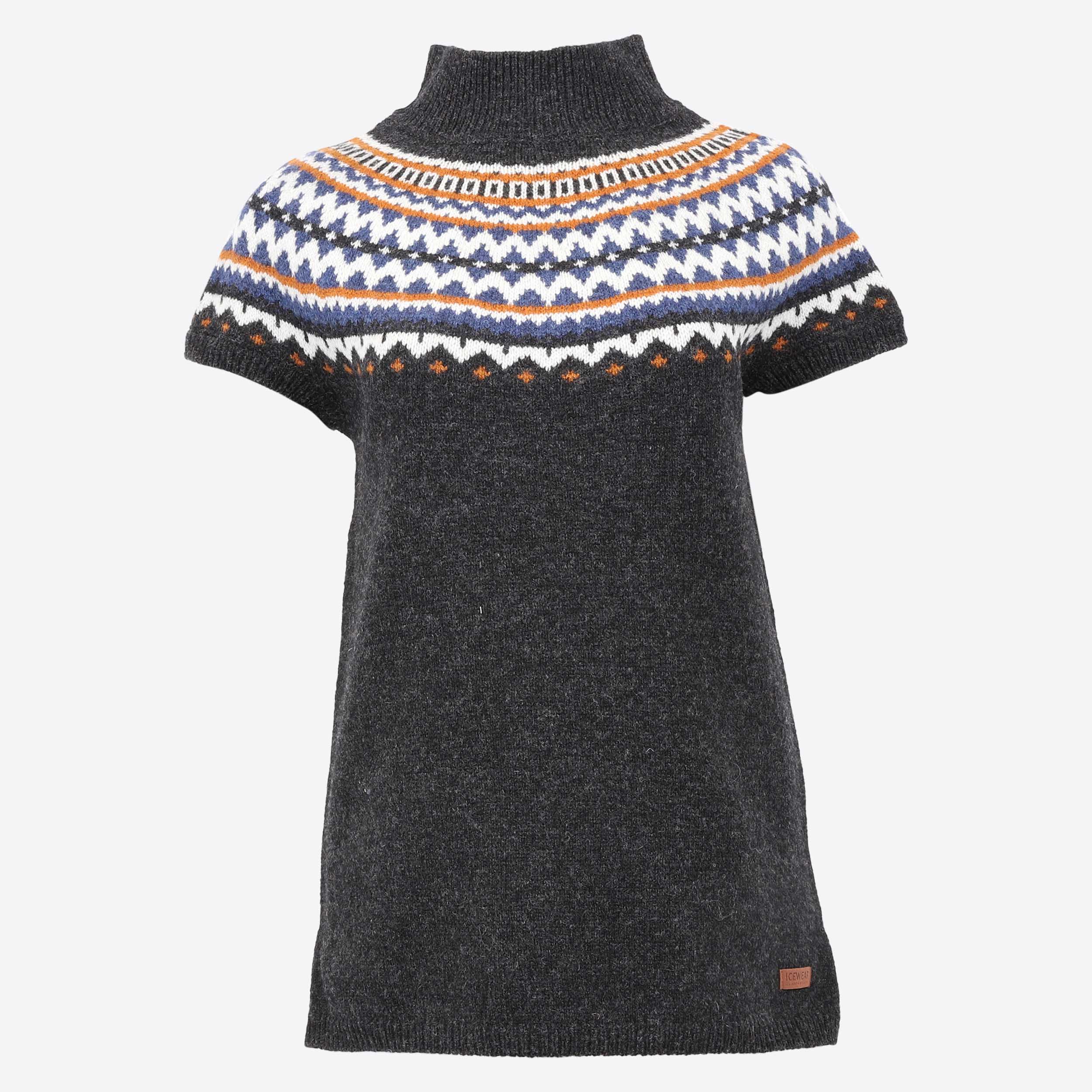 Dyngjufjöll long vest with turtle neck