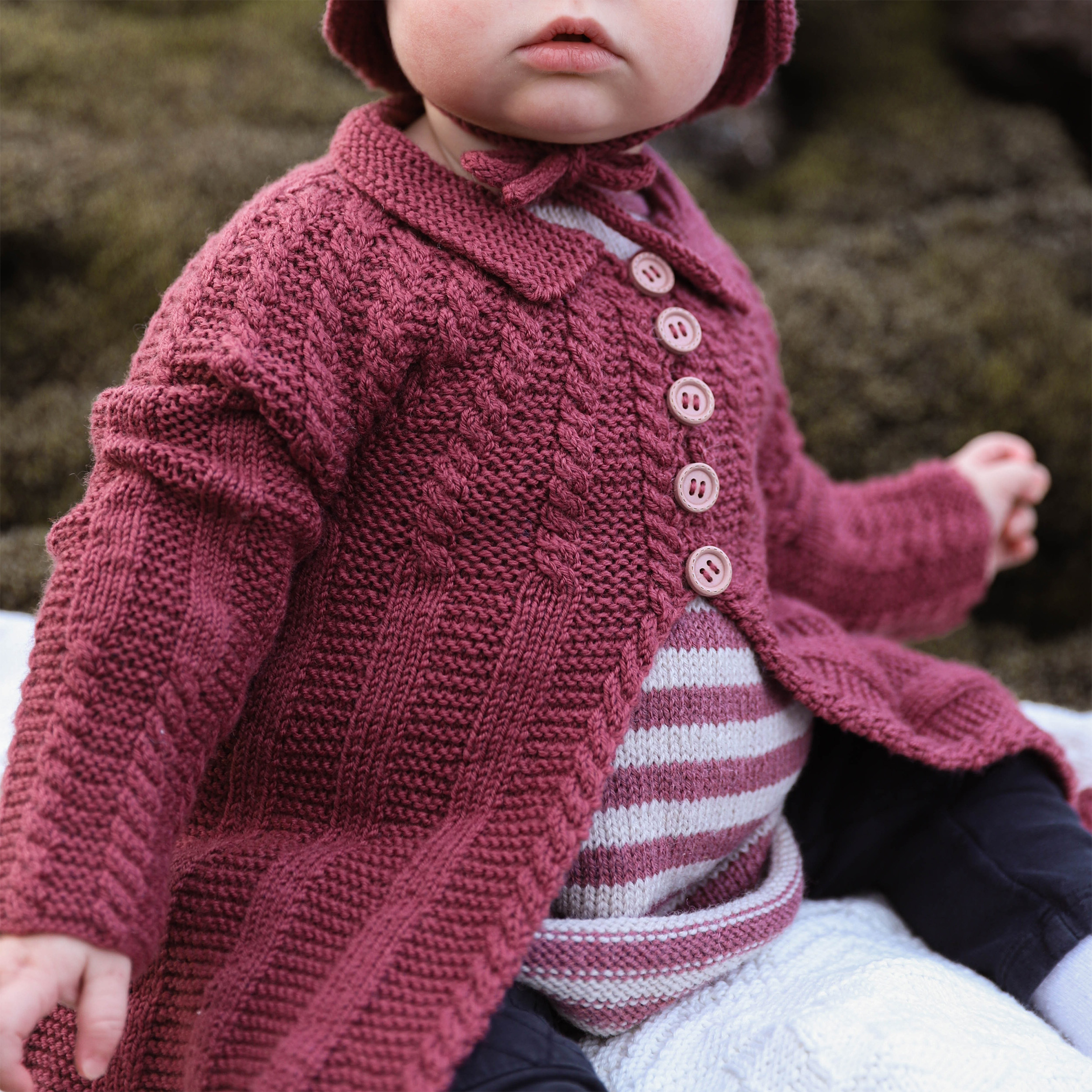 Arey newborn sweater knitting pattern