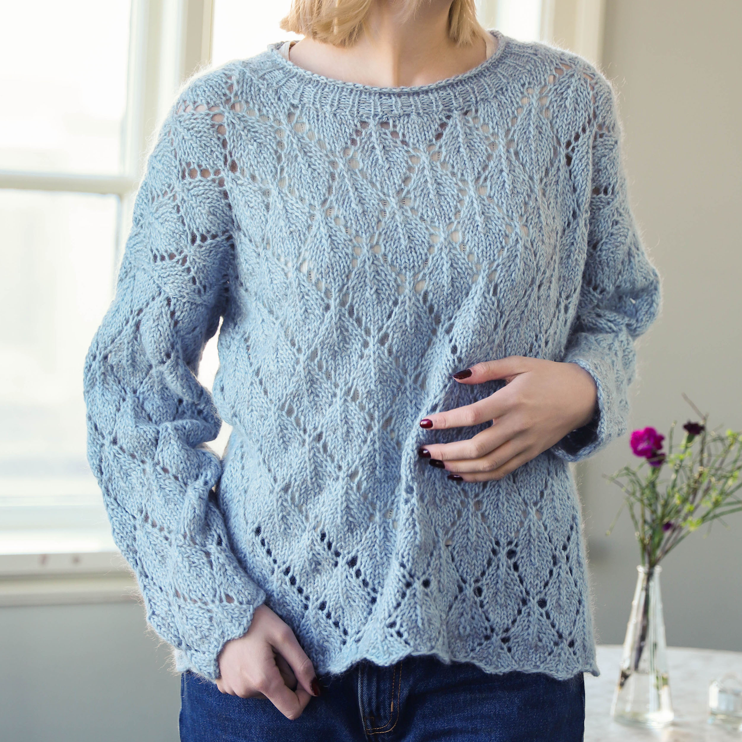 Margrét summer sweater knitting pattern