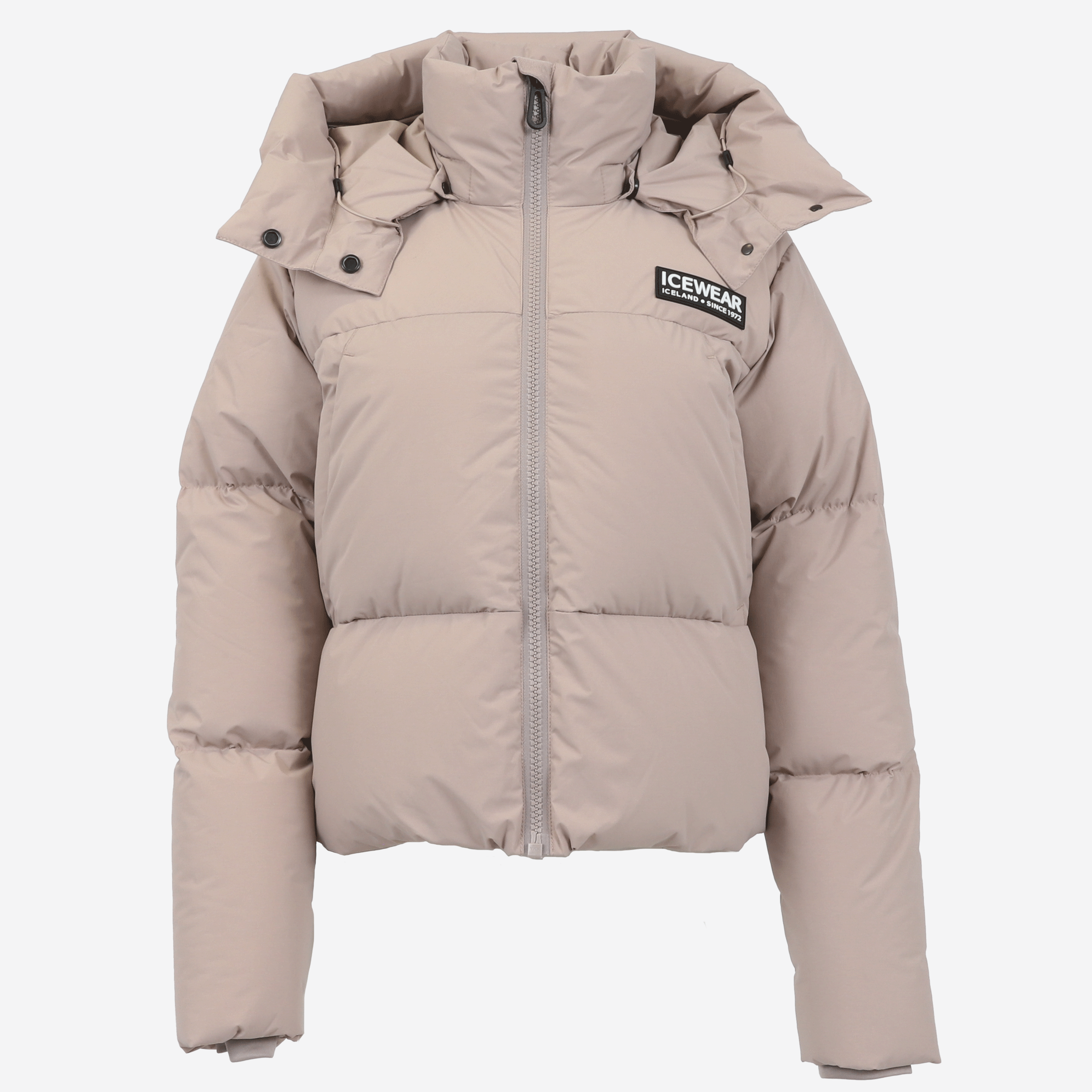Borg short puffer down jacket