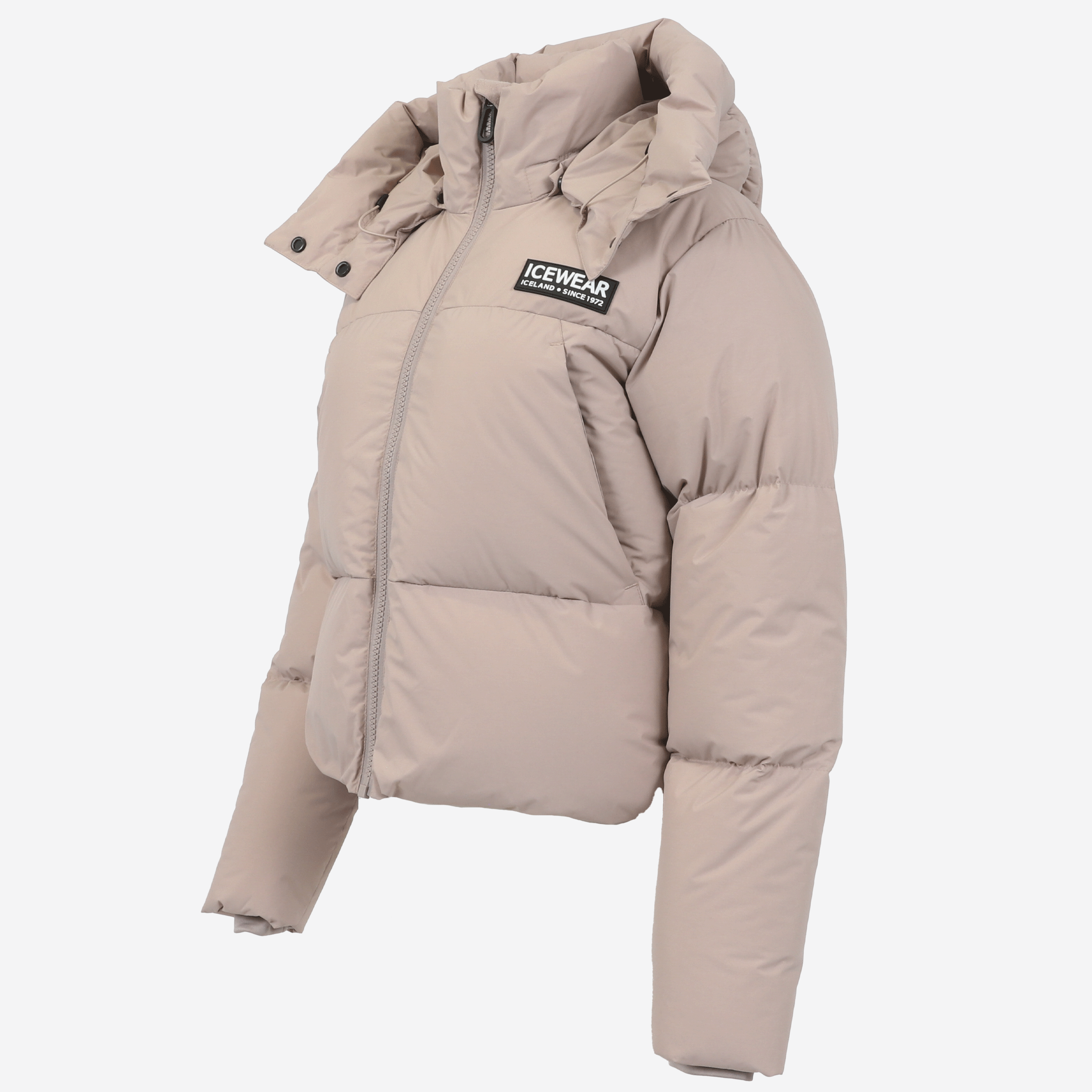 Borg short puffer down jacket