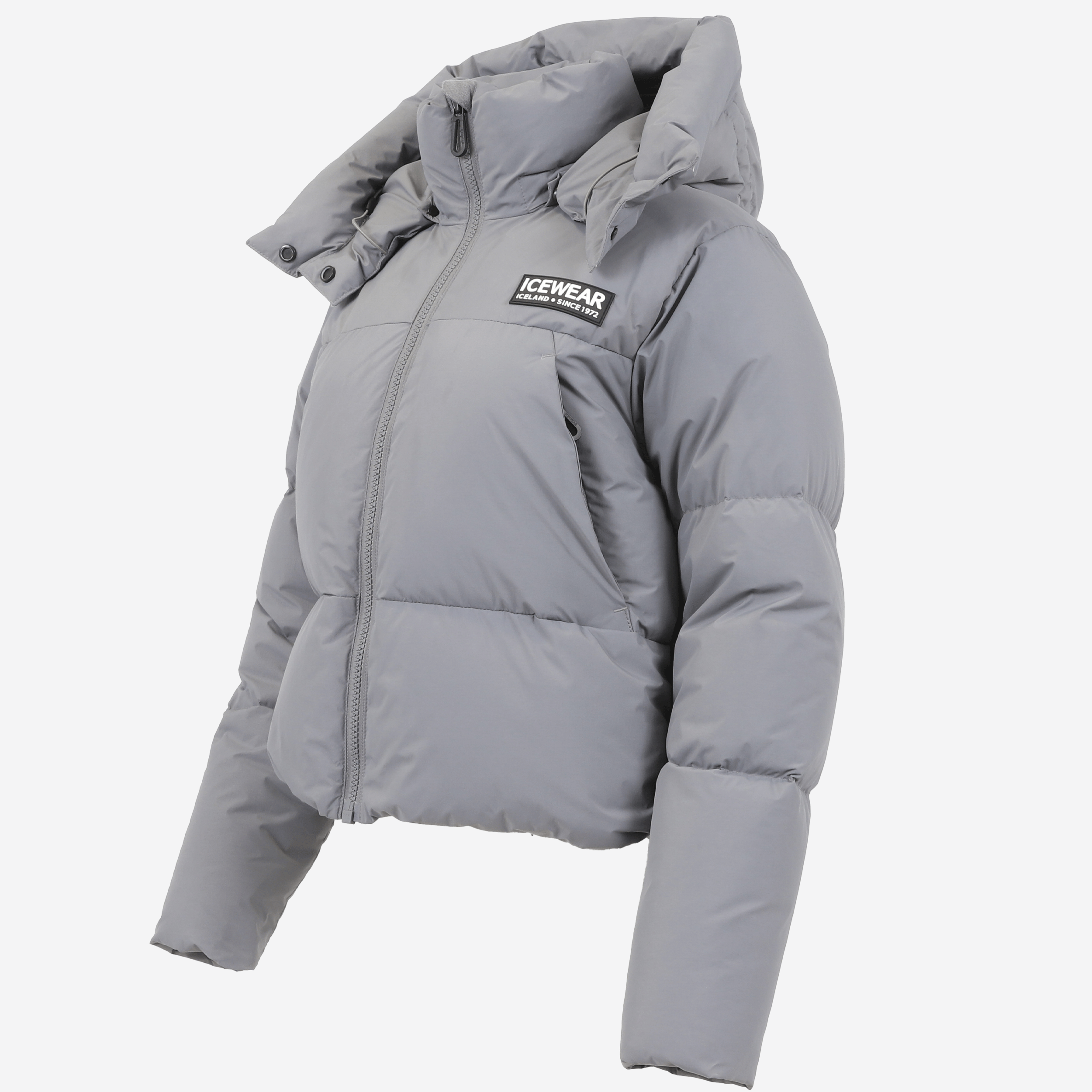 Borg short puffer down jacket
