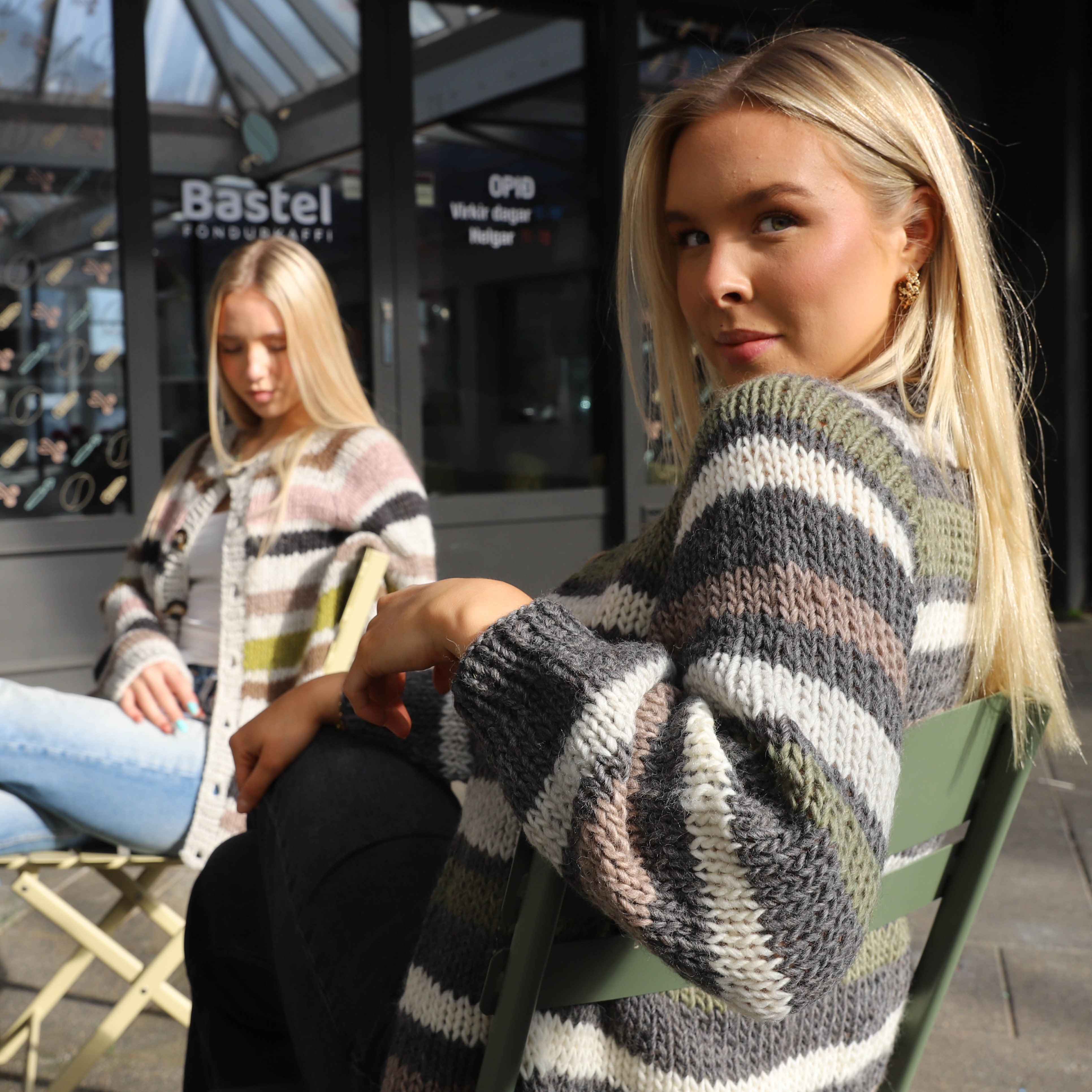 Finka adult cardigan knitting pattern